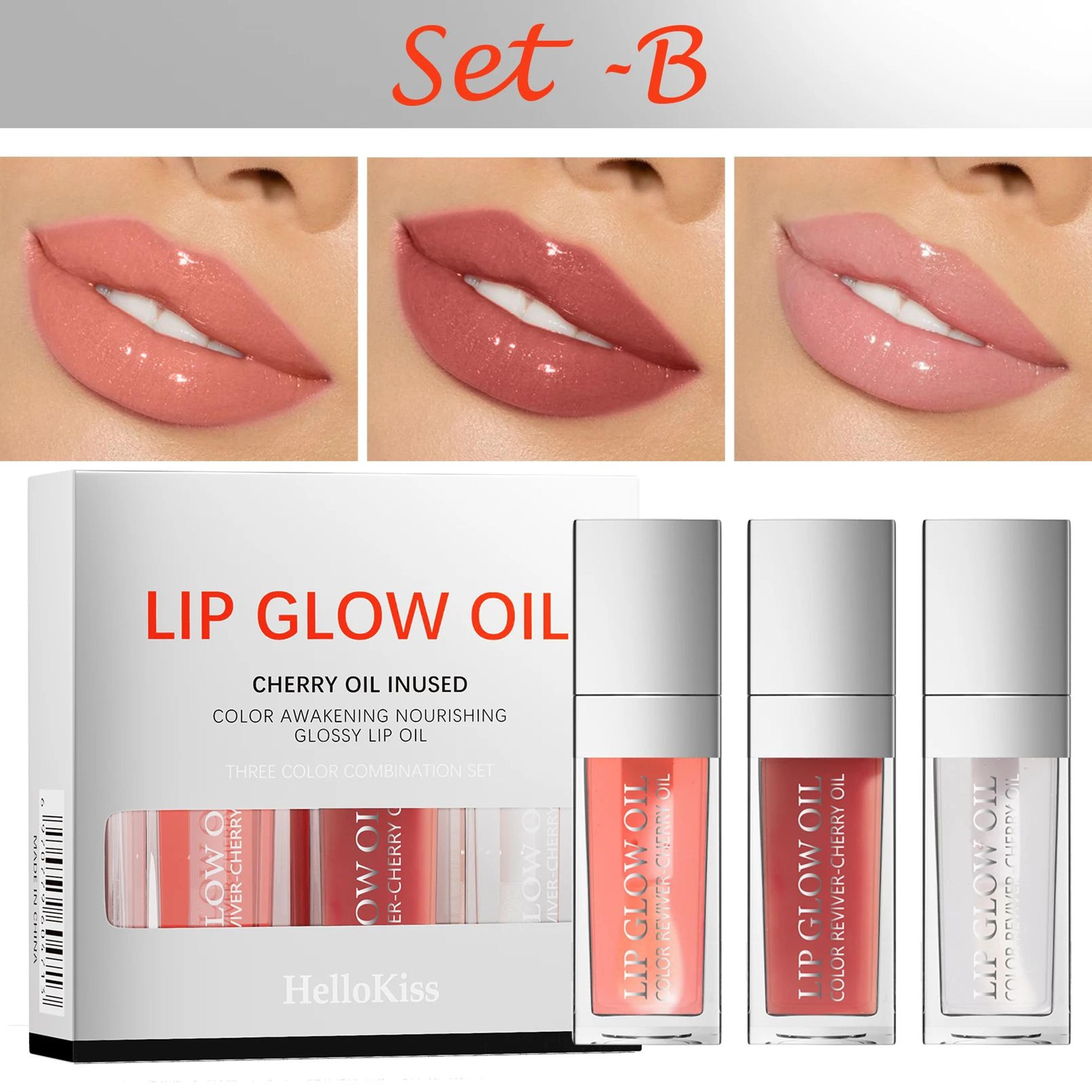 Crystal Jelly Hydrating Lip Oil Set  Plumping Lip Gloss For Soft Glossy Lips 8