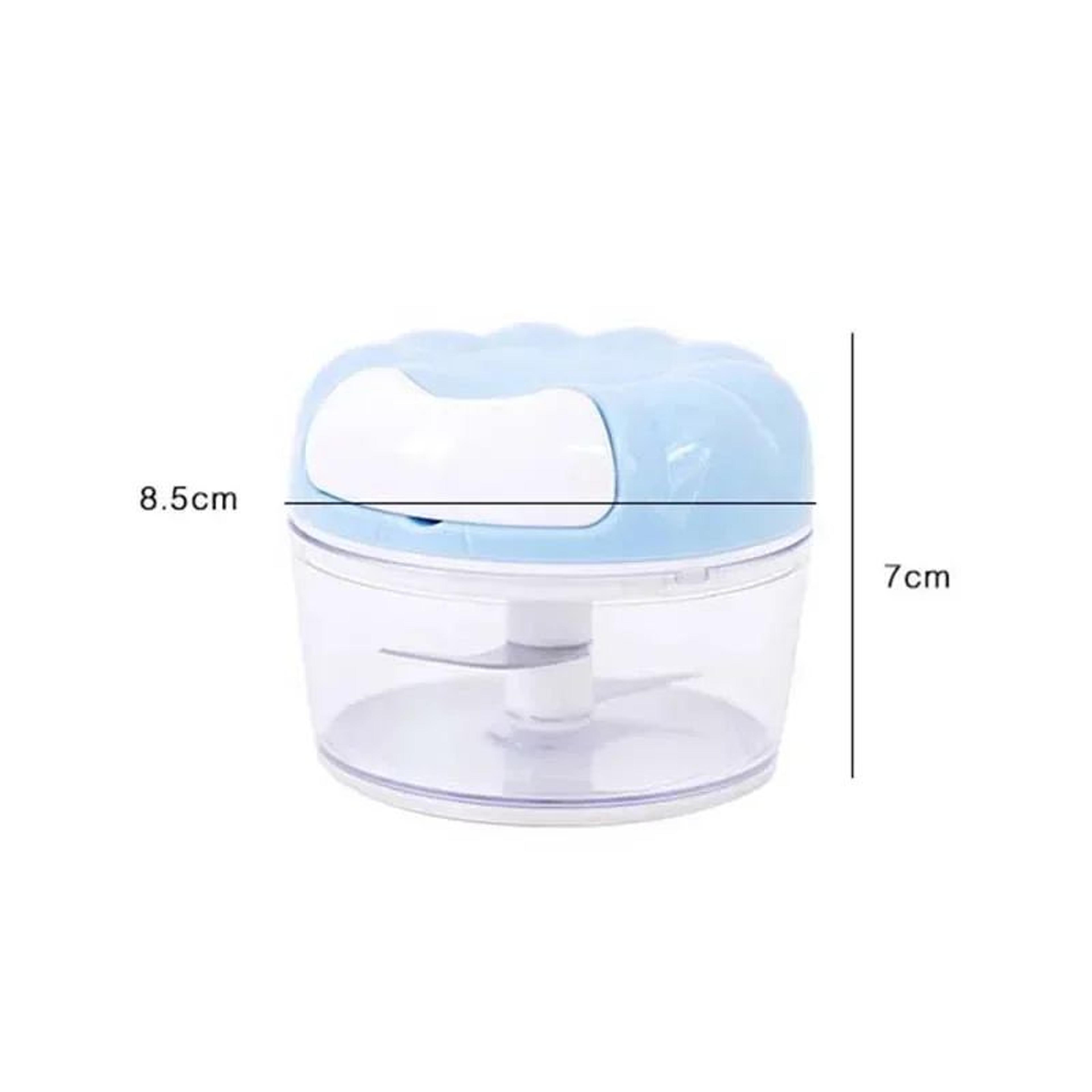 Manual Pull Cord Garlic And Vegetable Chopper With Stainless Steel Blades 4