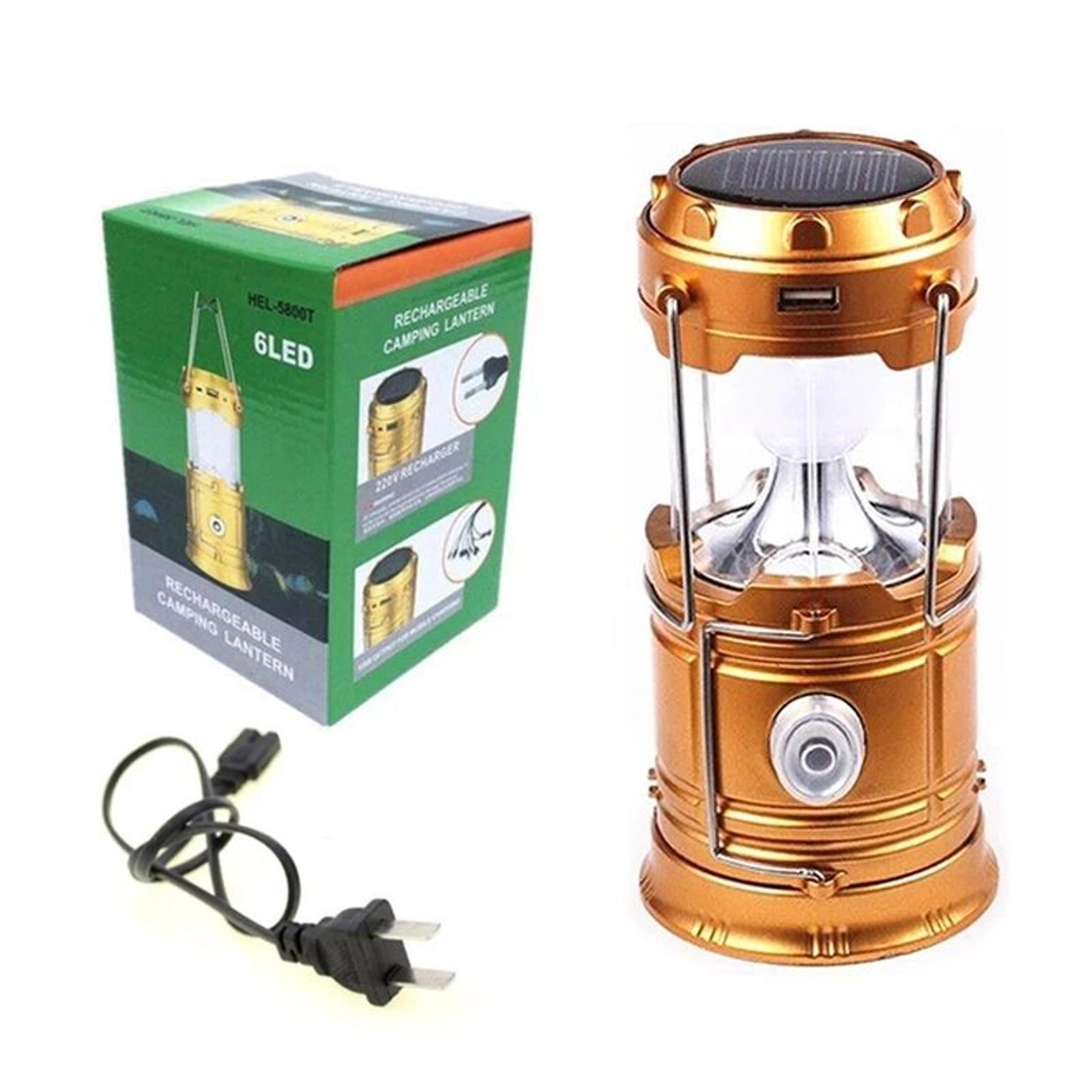 Portable Solar Camping Lantern With USB Rechargeable LED Light 2