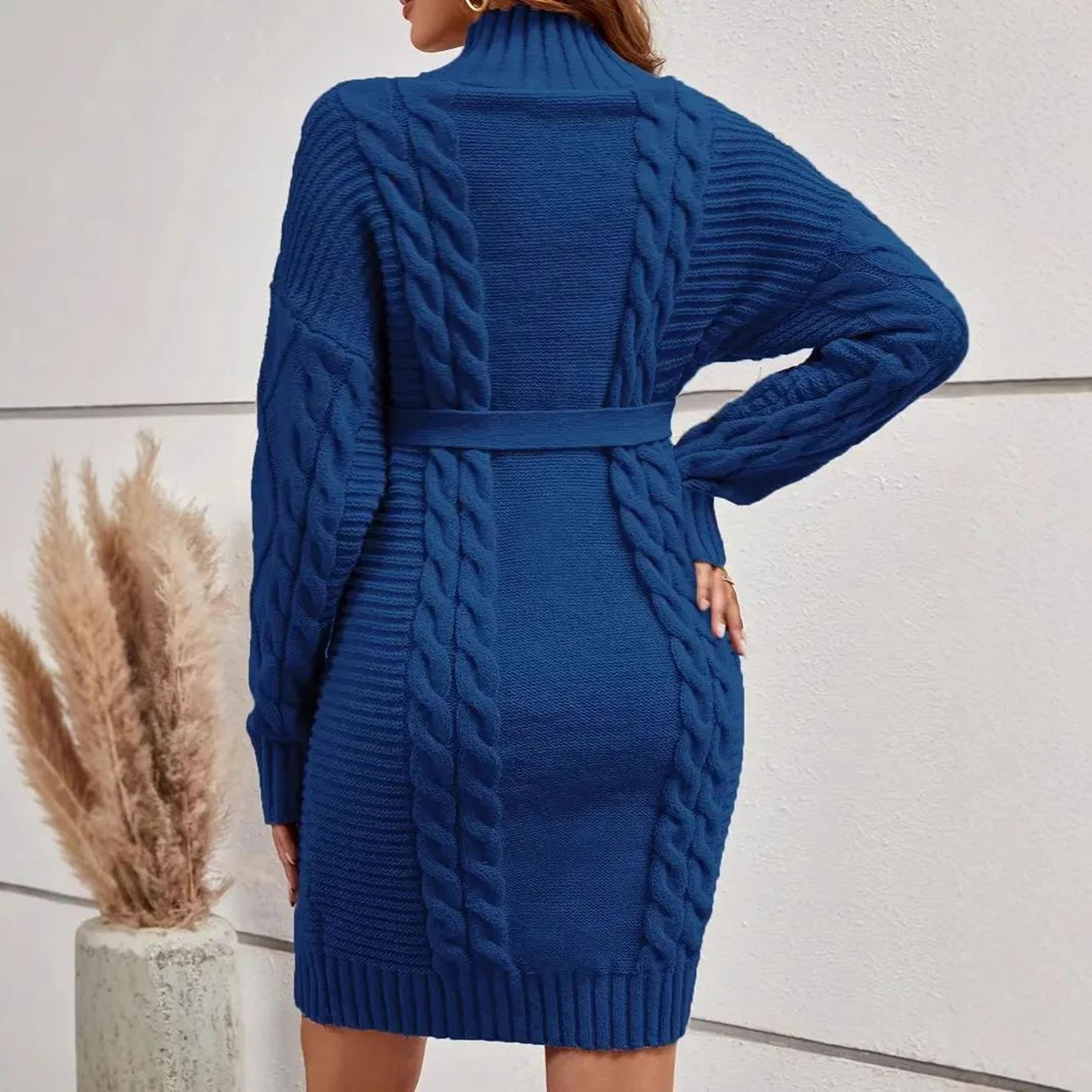 Womens Turtleneck Knitted Maternity Sweater Dress For Autumn And Winter 2