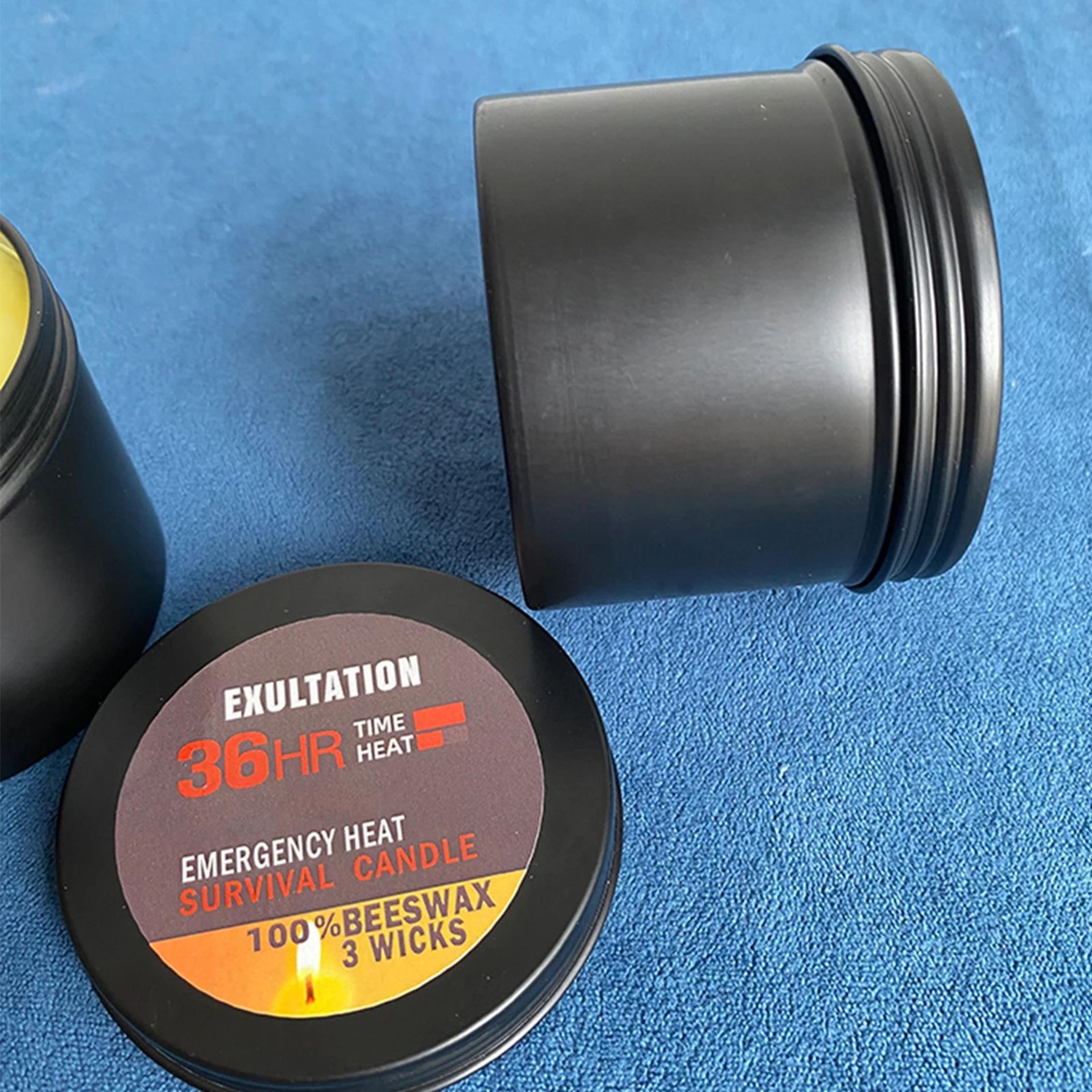36 Hour Survival Candle With Lid For Emergency Lighting And Outdoor Camping 5