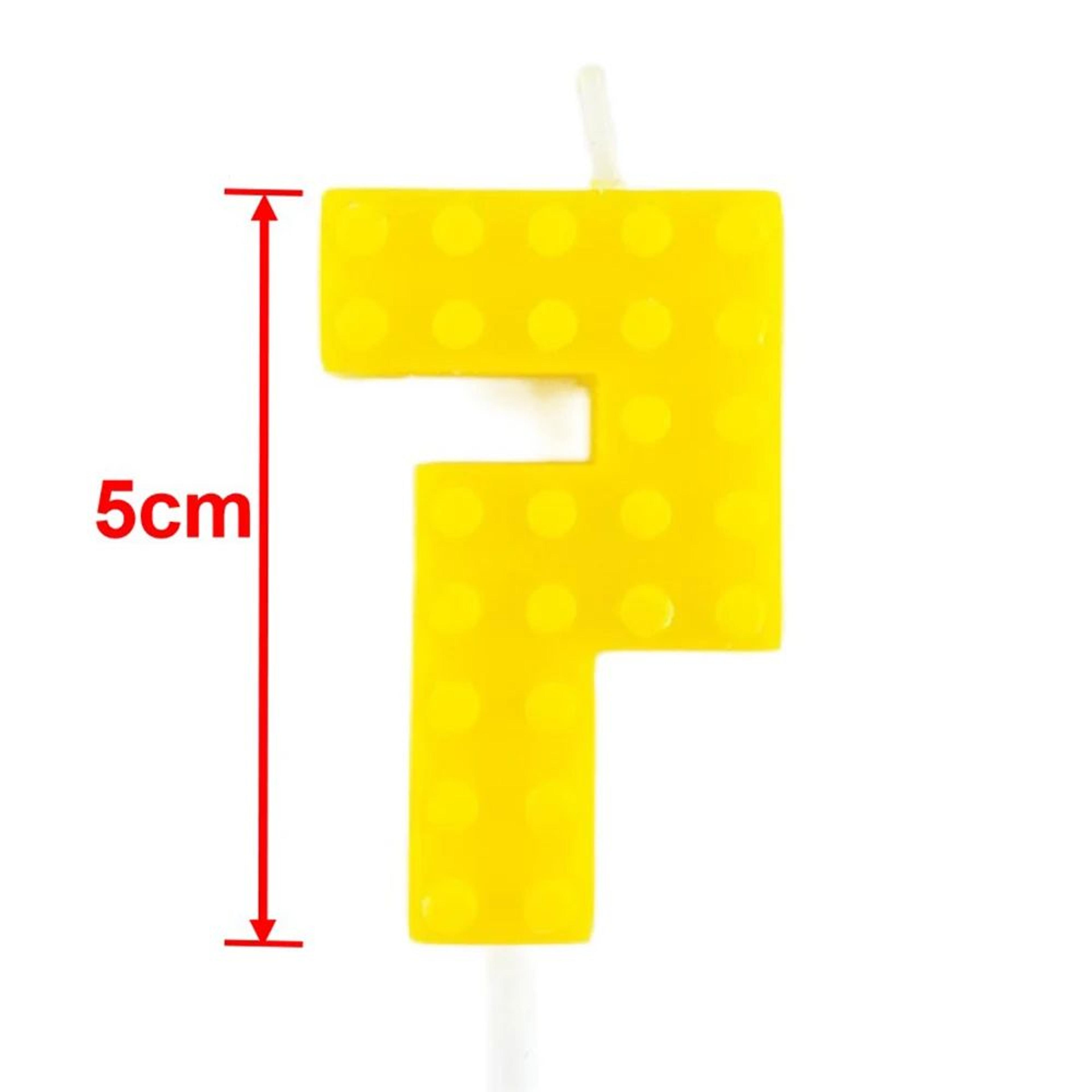 Colorful Pixel Block Number Birthday Candle 09 For Cakes And Cupcakes 10