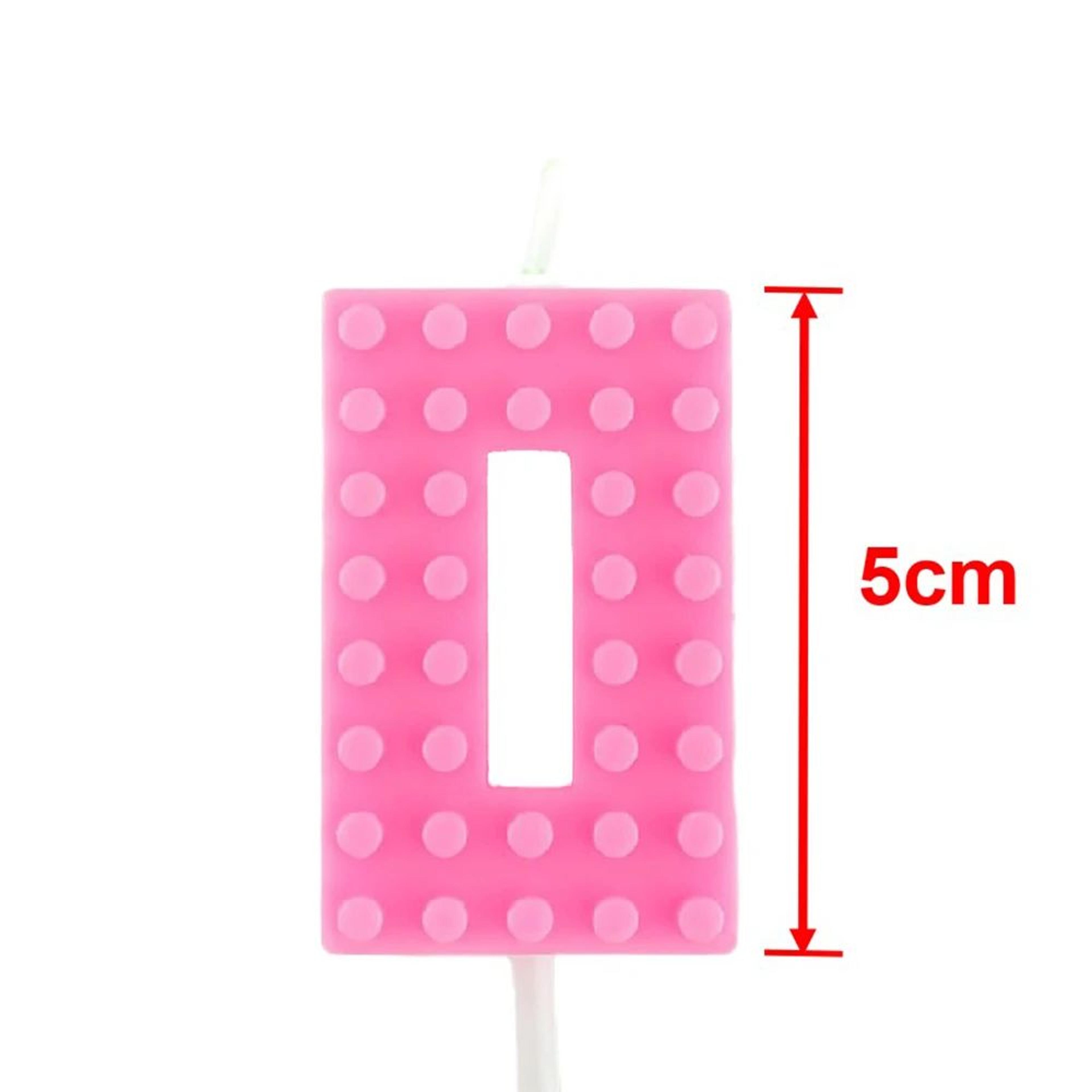 Colorful Pixel Block Number Birthday Candle 09 For Cakes And Cupcakes 8