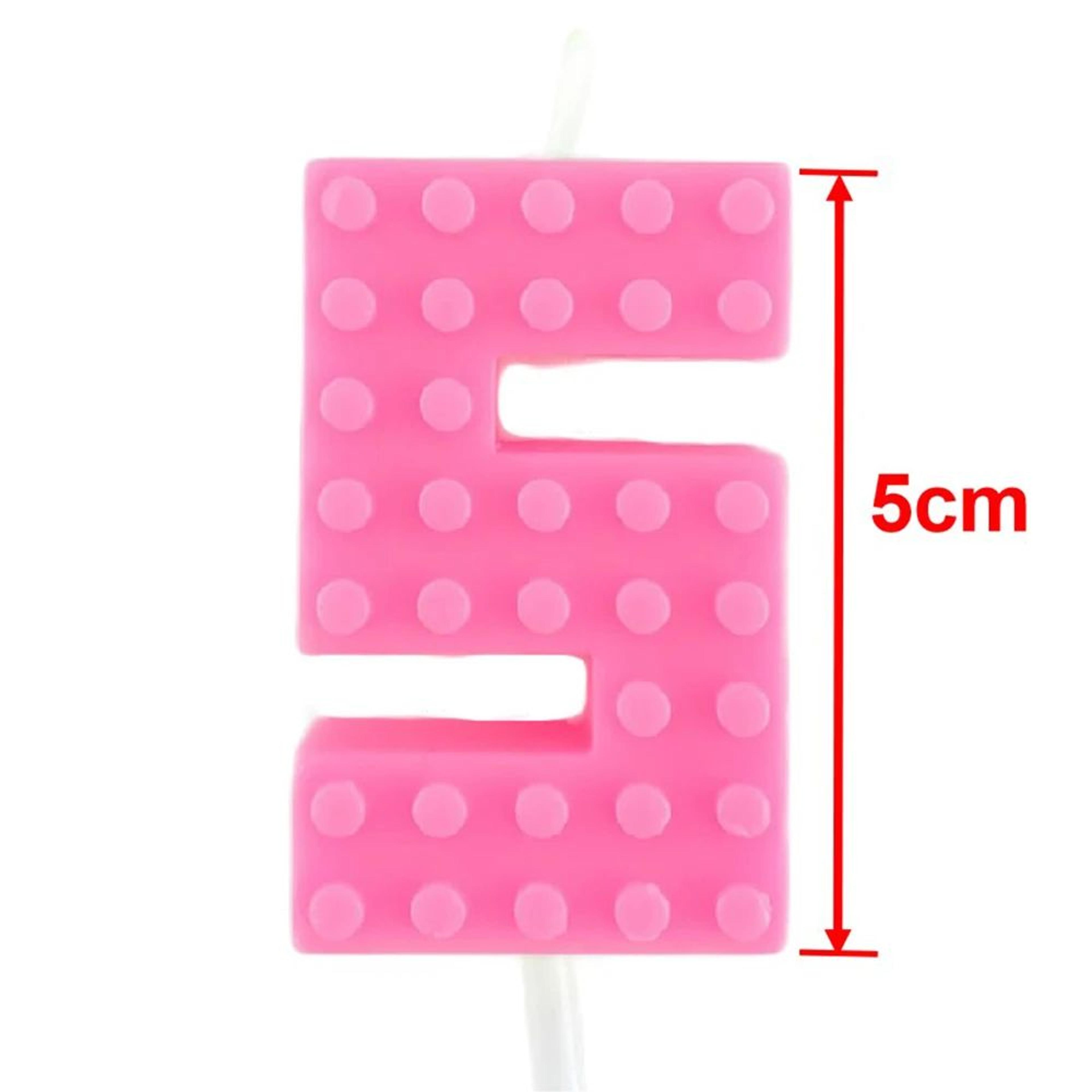 Colorful Pixel Block Number Birthday Candle 09 For Cakes And Cupcakes 6