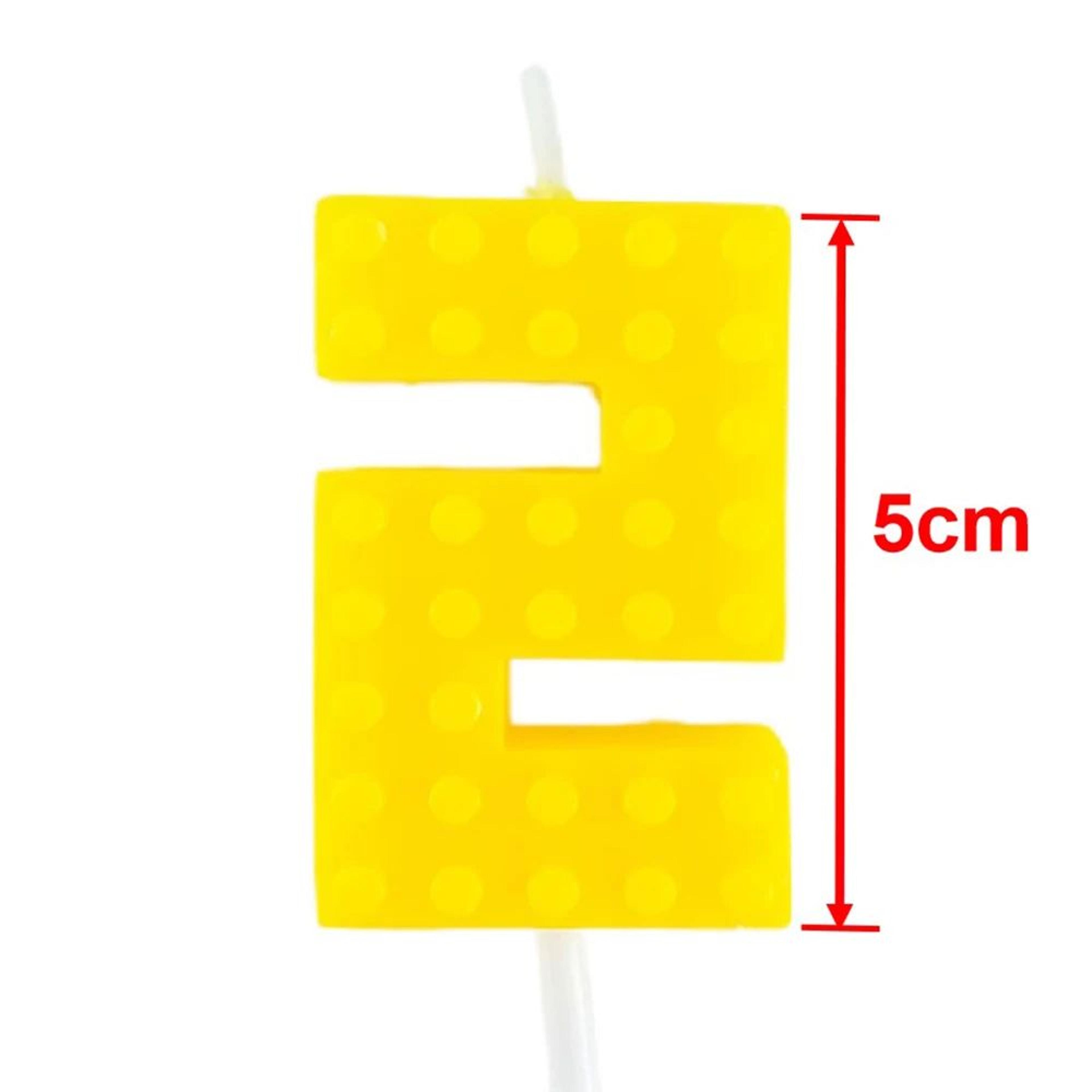 Colorful Pixel Block Number Birthday Candle 09 For Cakes And Cupcakes 13