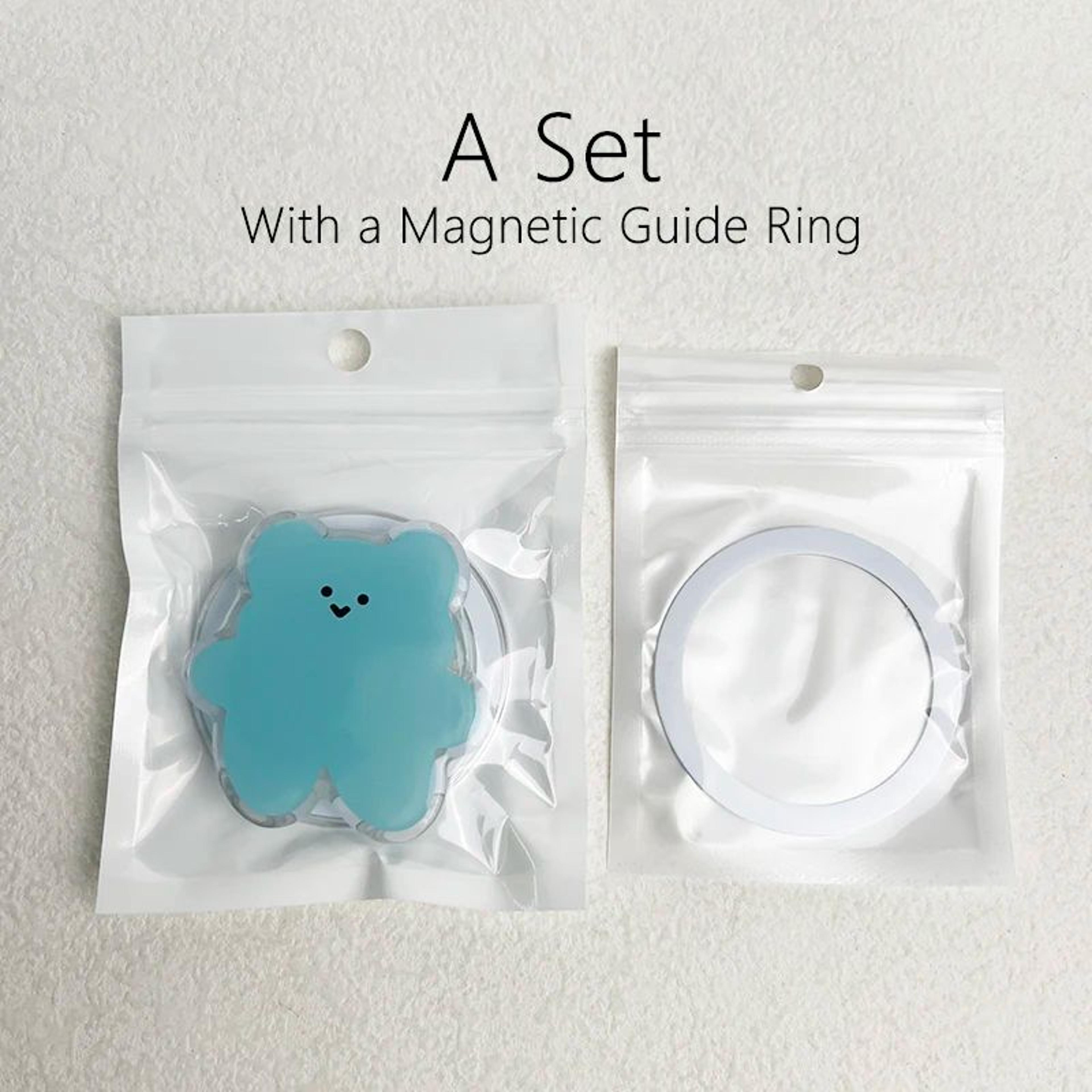 Cute Cartoon Bear Magnetic Foldable Phone Grip Holder For MagSafe 1