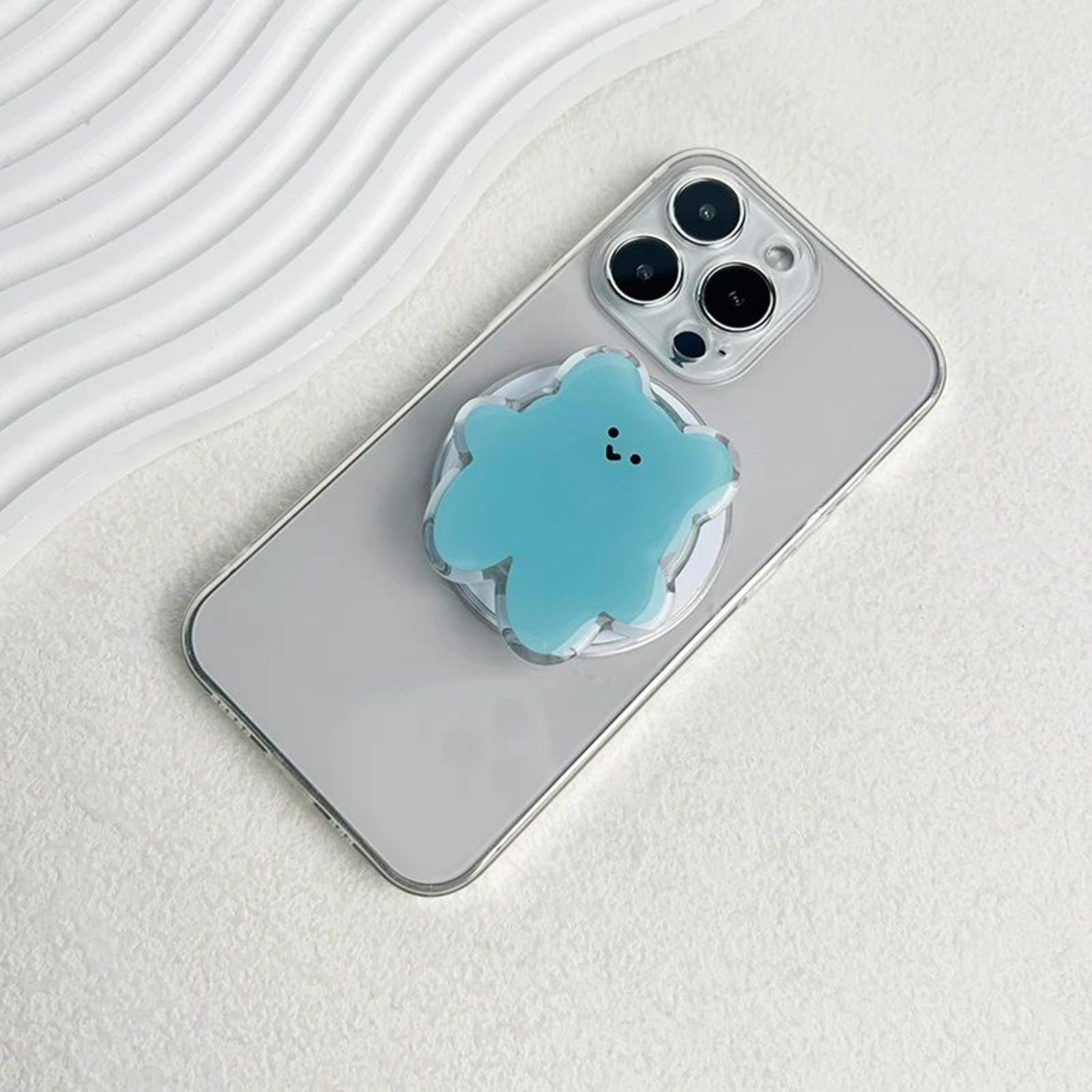 Cute Cartoon Bear Magnetic Foldable Phone Grip Holder For MagSafe 8