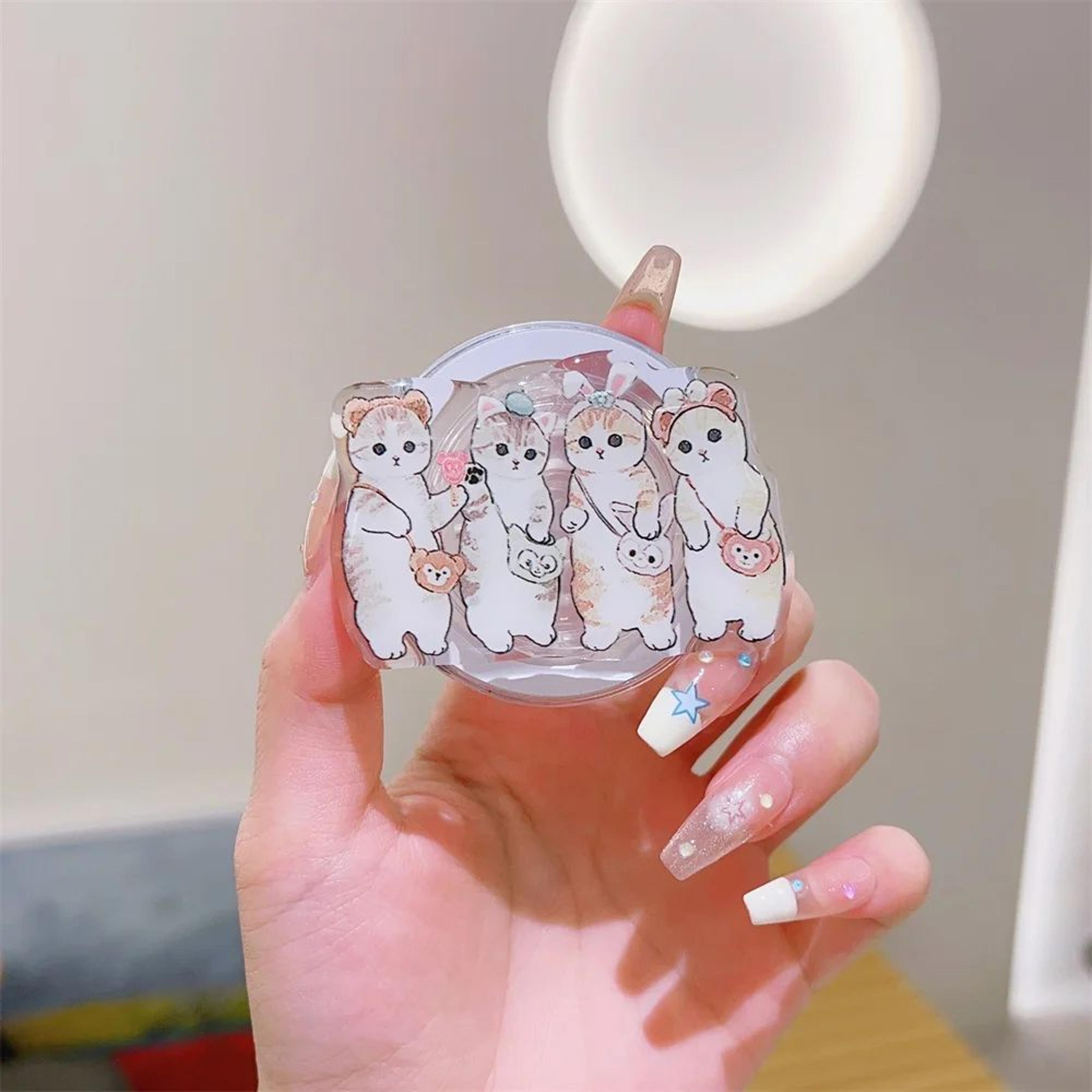 Cute Korean Cartoon Magnetic MagSafe Phone Grip And Foldable Stand 9