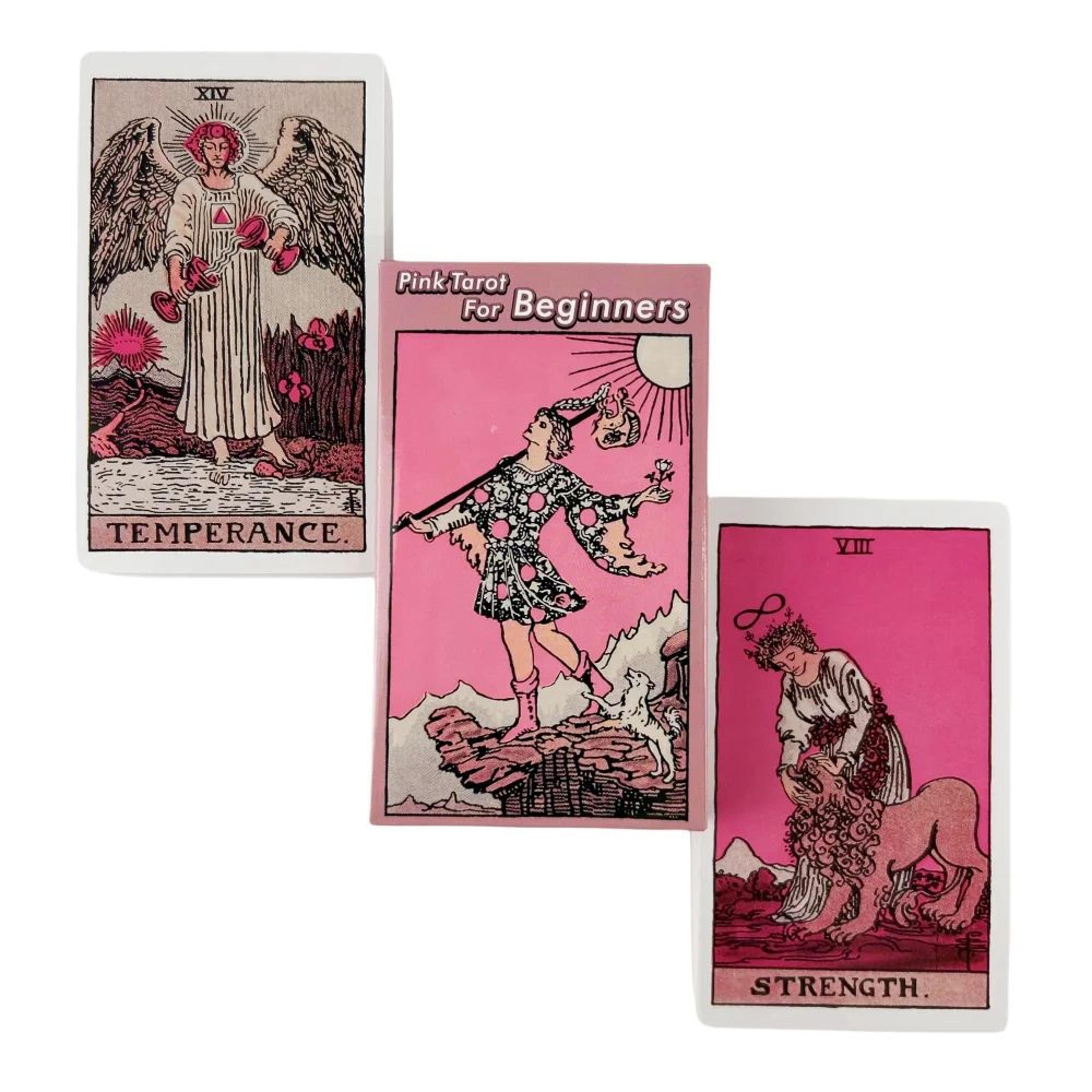 Pink Rider Waite Tarot Cards Deck For Beginners English Edition 4