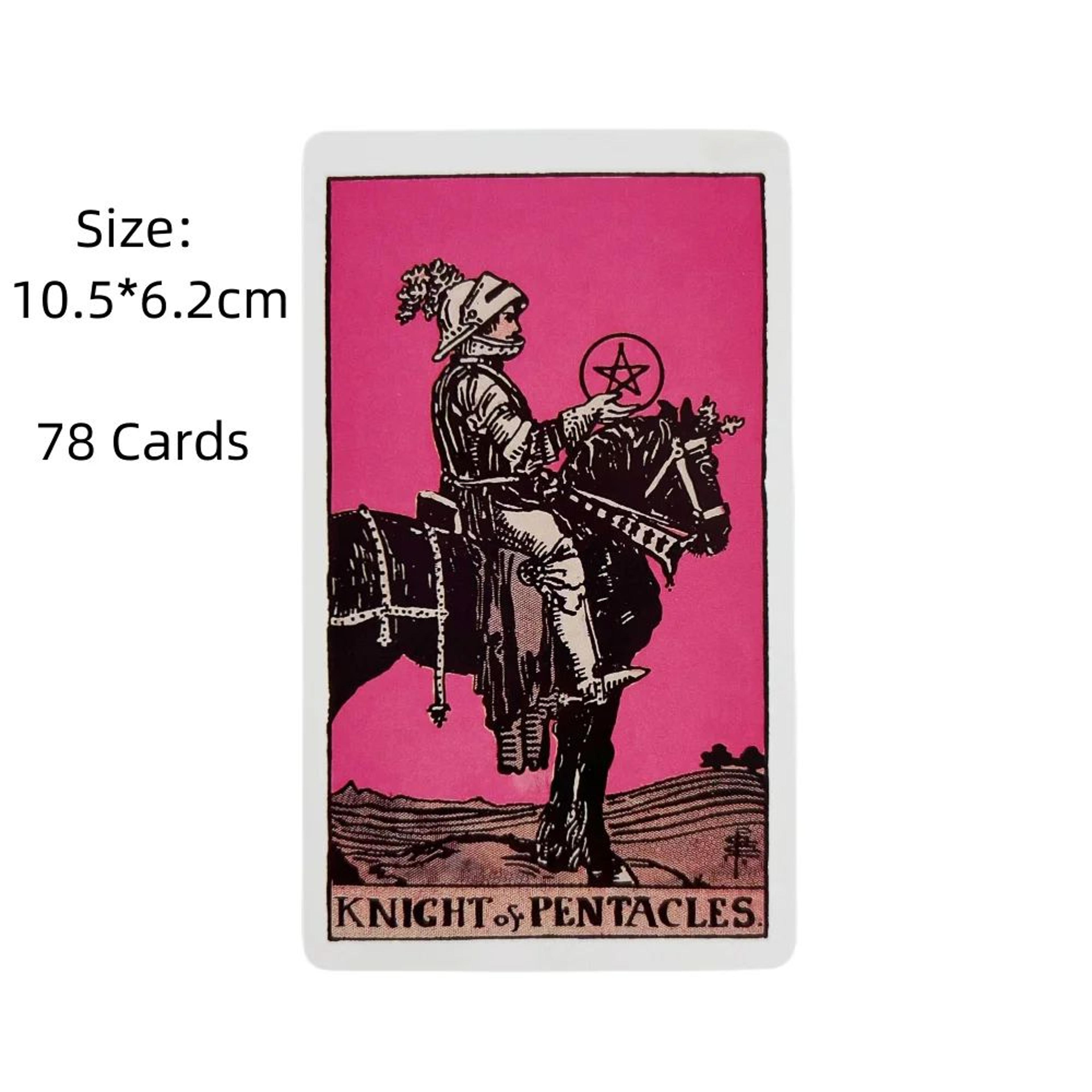 Pink Rider Waite Tarot Cards Deck For Beginners English Edition 1