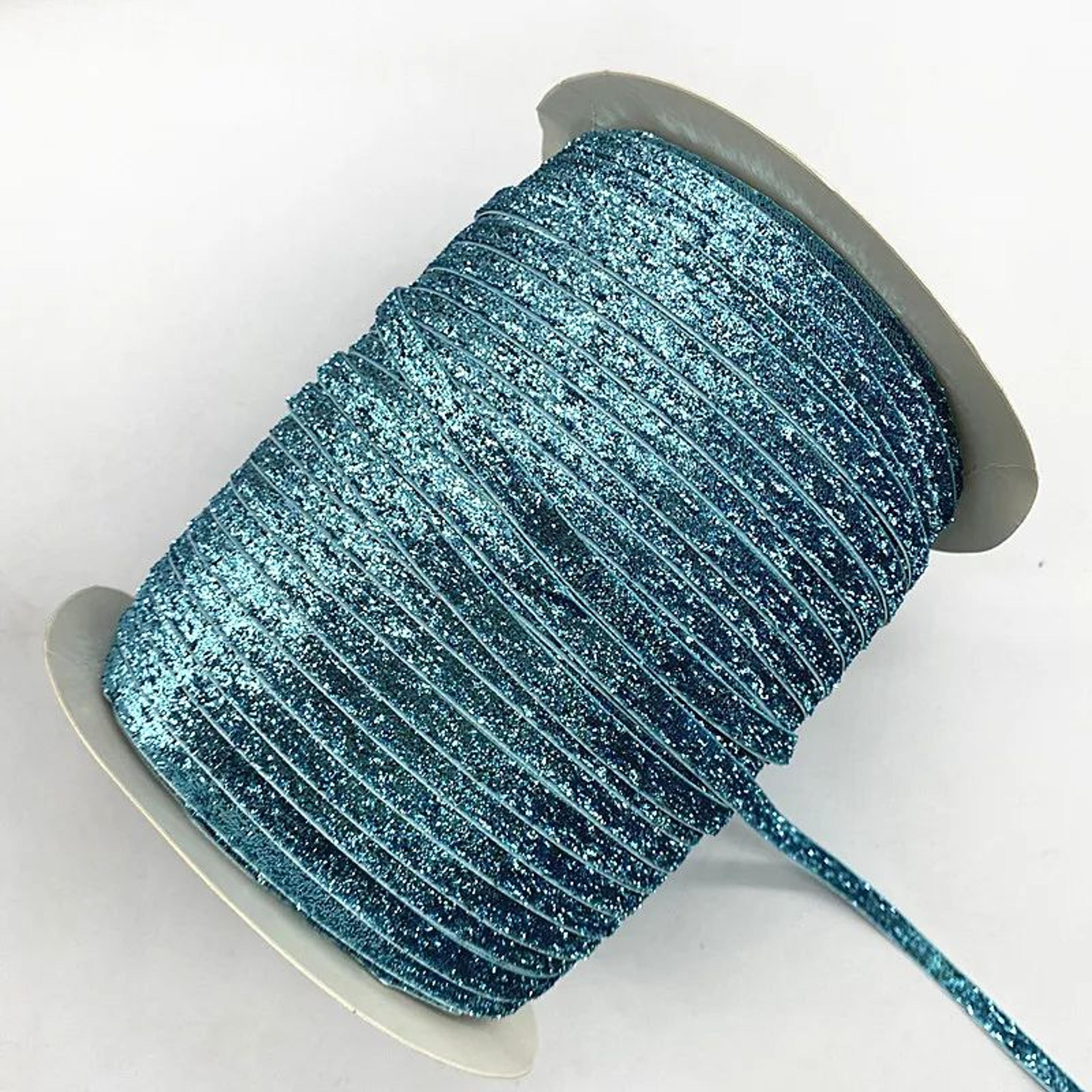 6mm Glitter Velvet Ribbon For DIY Hair Bows And Headband Decorations 20