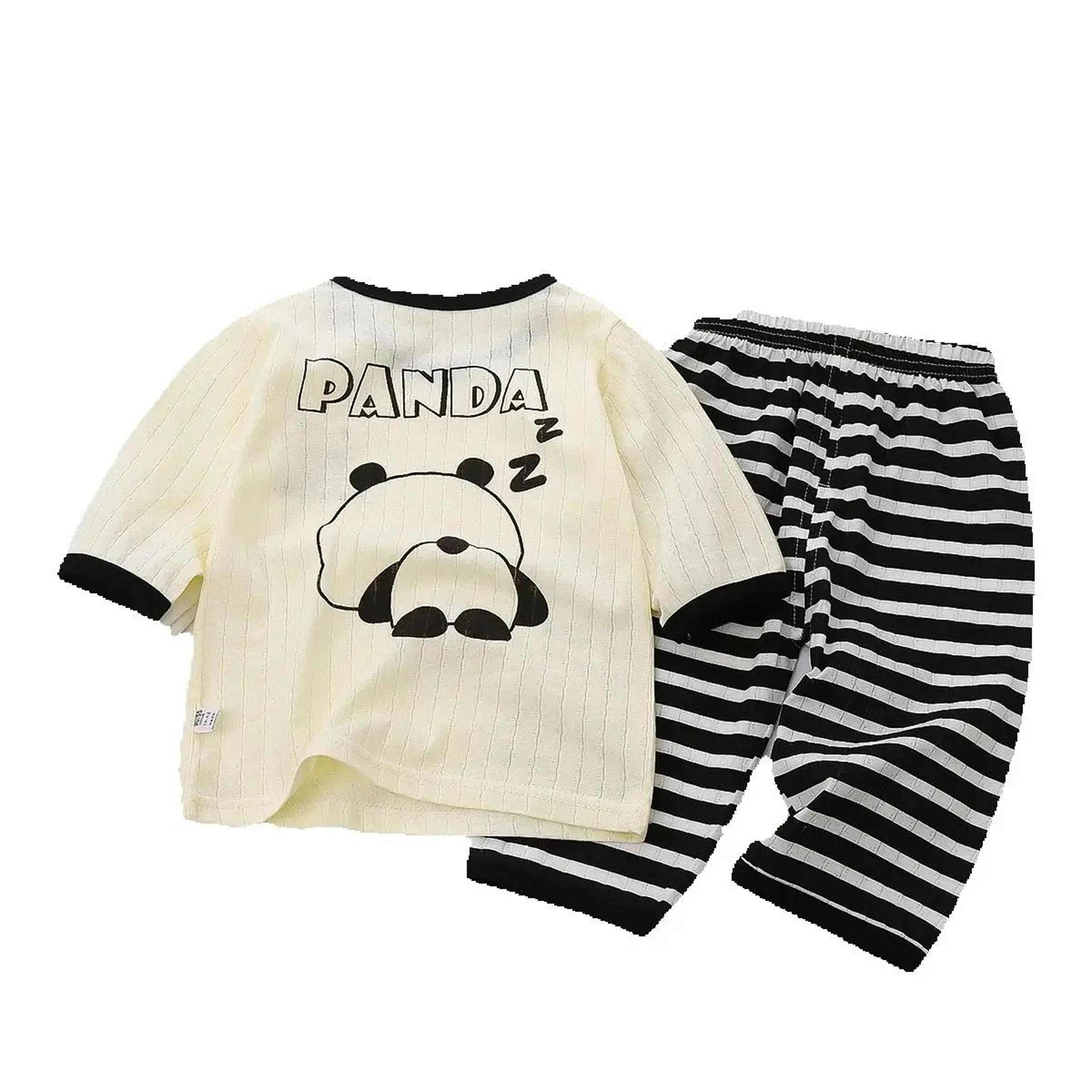 cotton baby pajama set long sleeve cartoon toddler sleepwear
