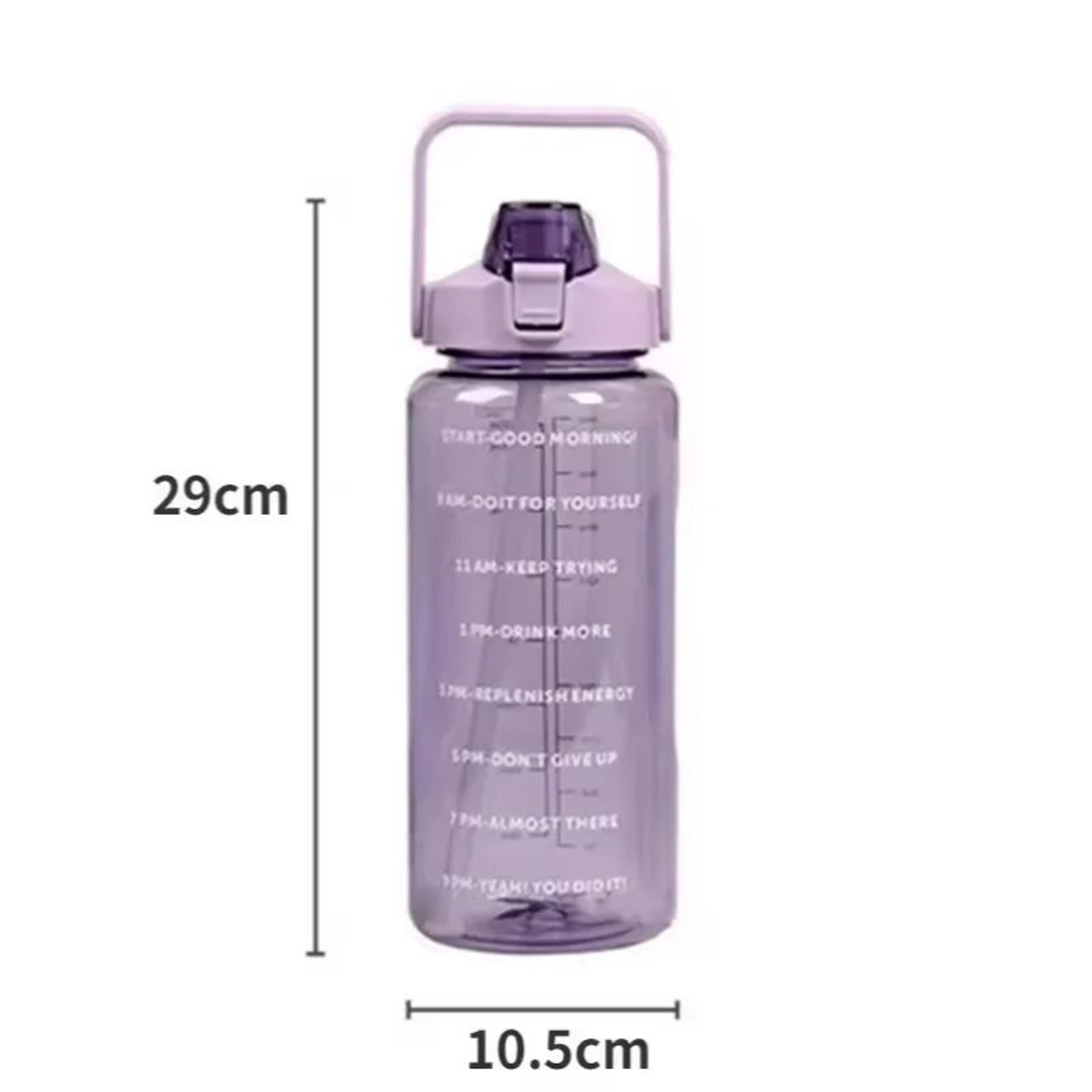 2L Large Capacity Water Bottle With Straw For Gym Sports And Travel 5