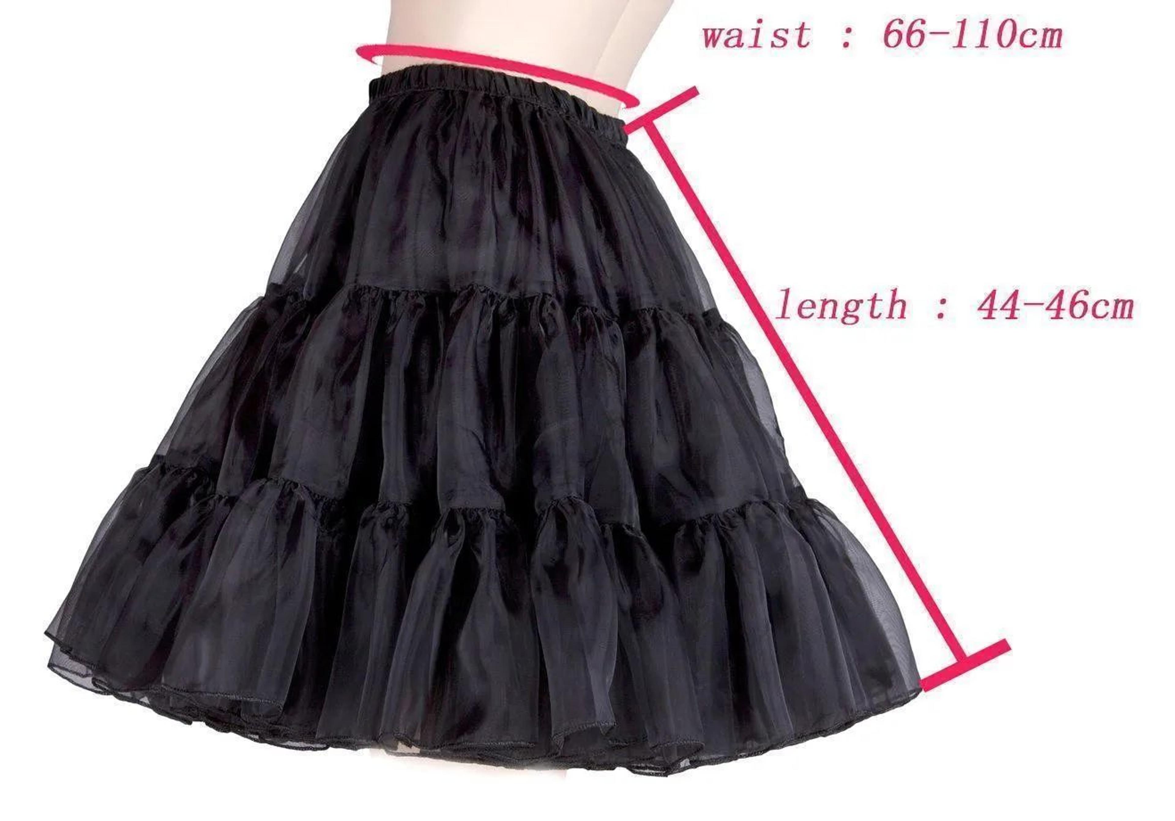 Short Tulle Petticoat Crinoline Skirt For Women  Fluffy Rockabilly Underskirt 4