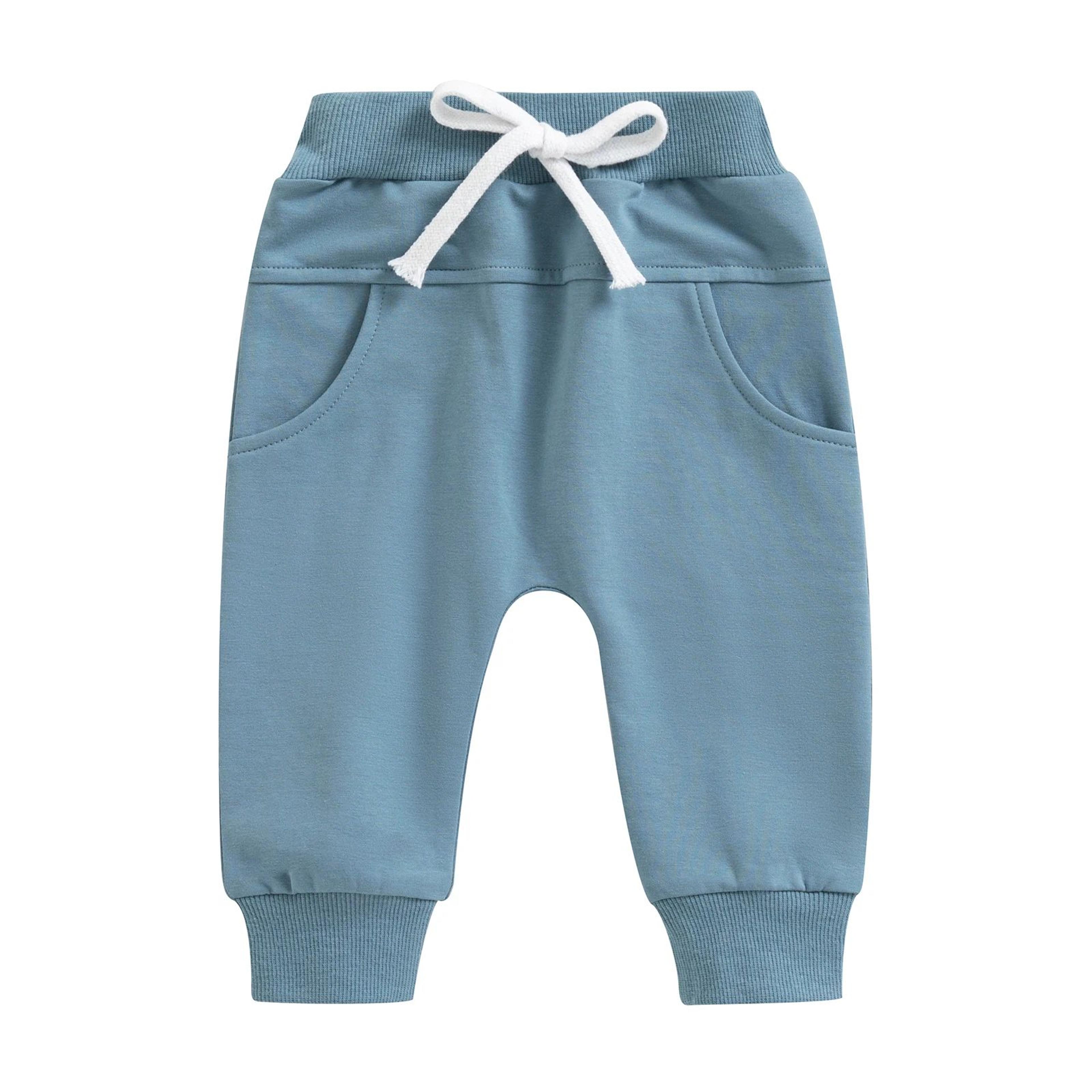 Baby Boys Elastic Waist Drawstring Jogger Sweatpants With Pockets 7