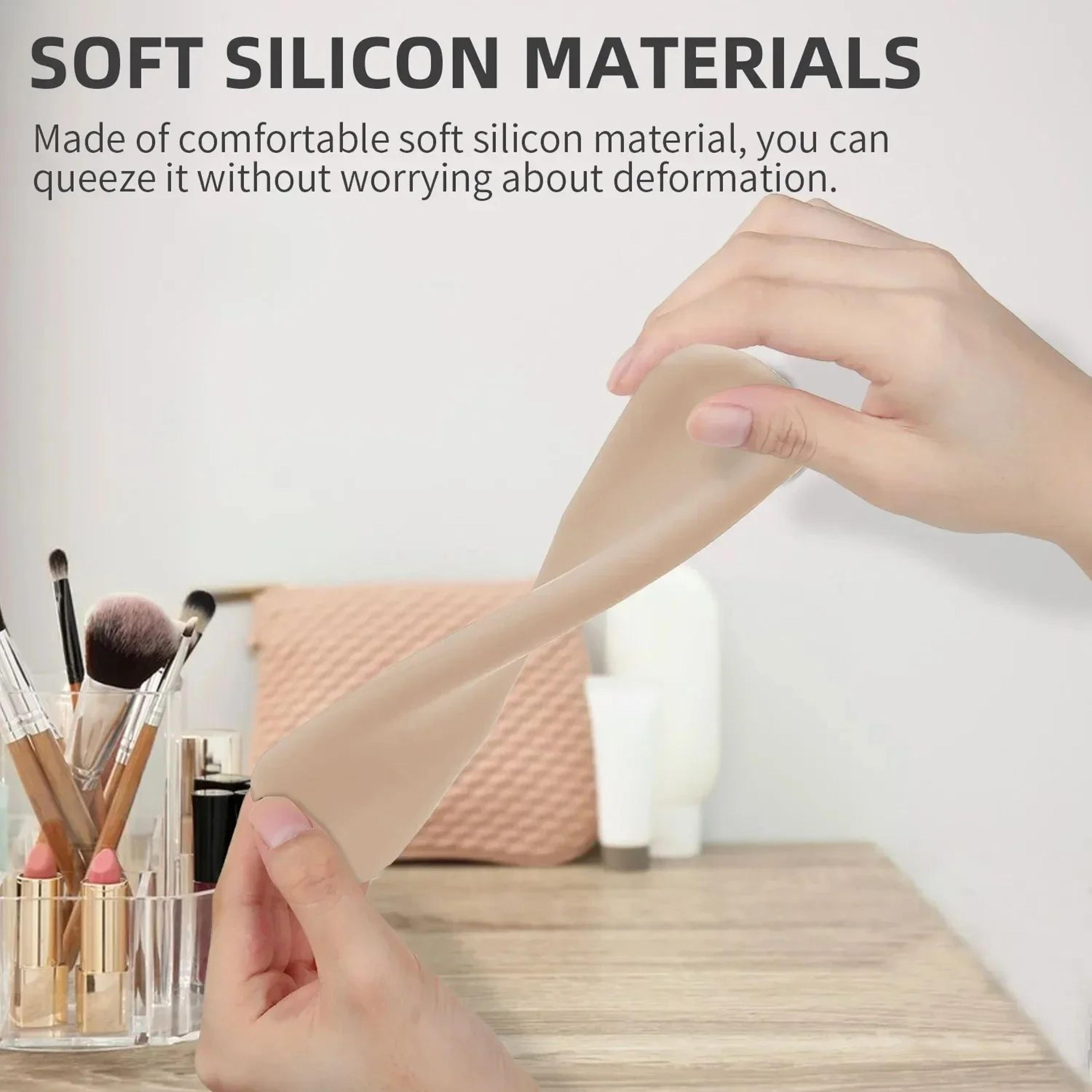 Portable Silicone Makeup Brush Holder Waterproof Travel Cosmetic Organizer 2