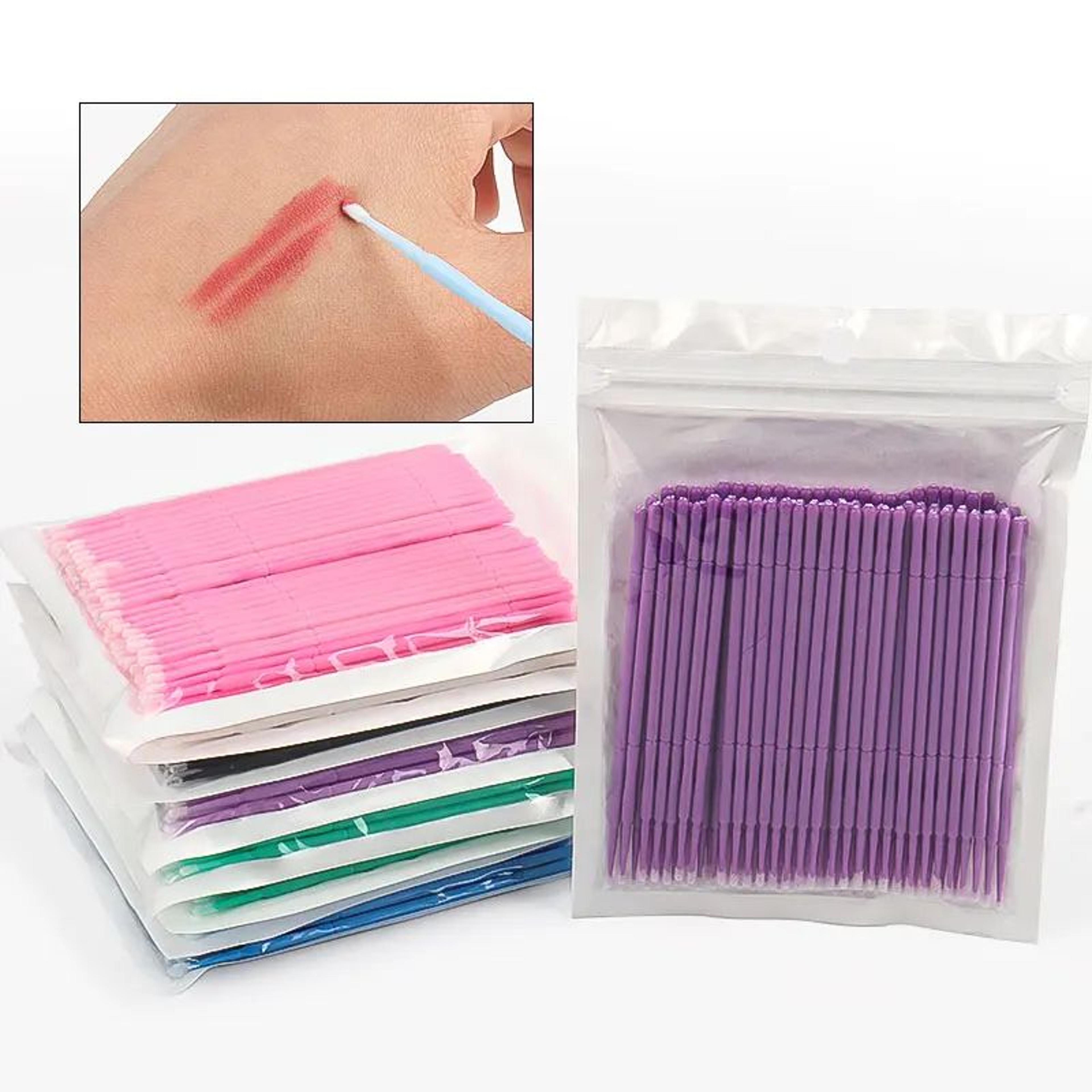 100PCS Bamboo Eyelash Extension Cleaning Swabs And Precision Glue Remover Applicators 5