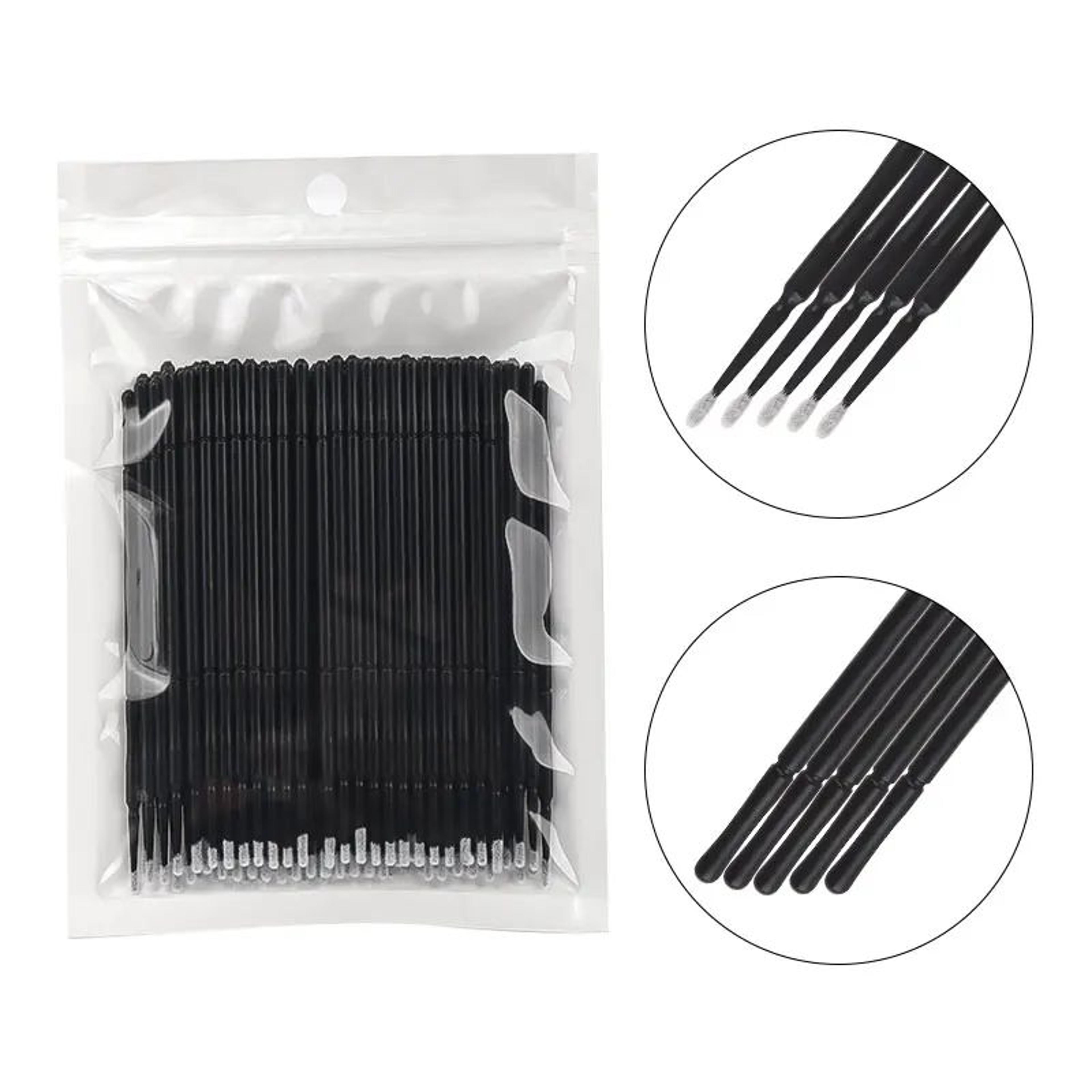 100PCS Bamboo Eyelash Extension Cleaning Swabs And Precision Glue Remover Applicators 15
