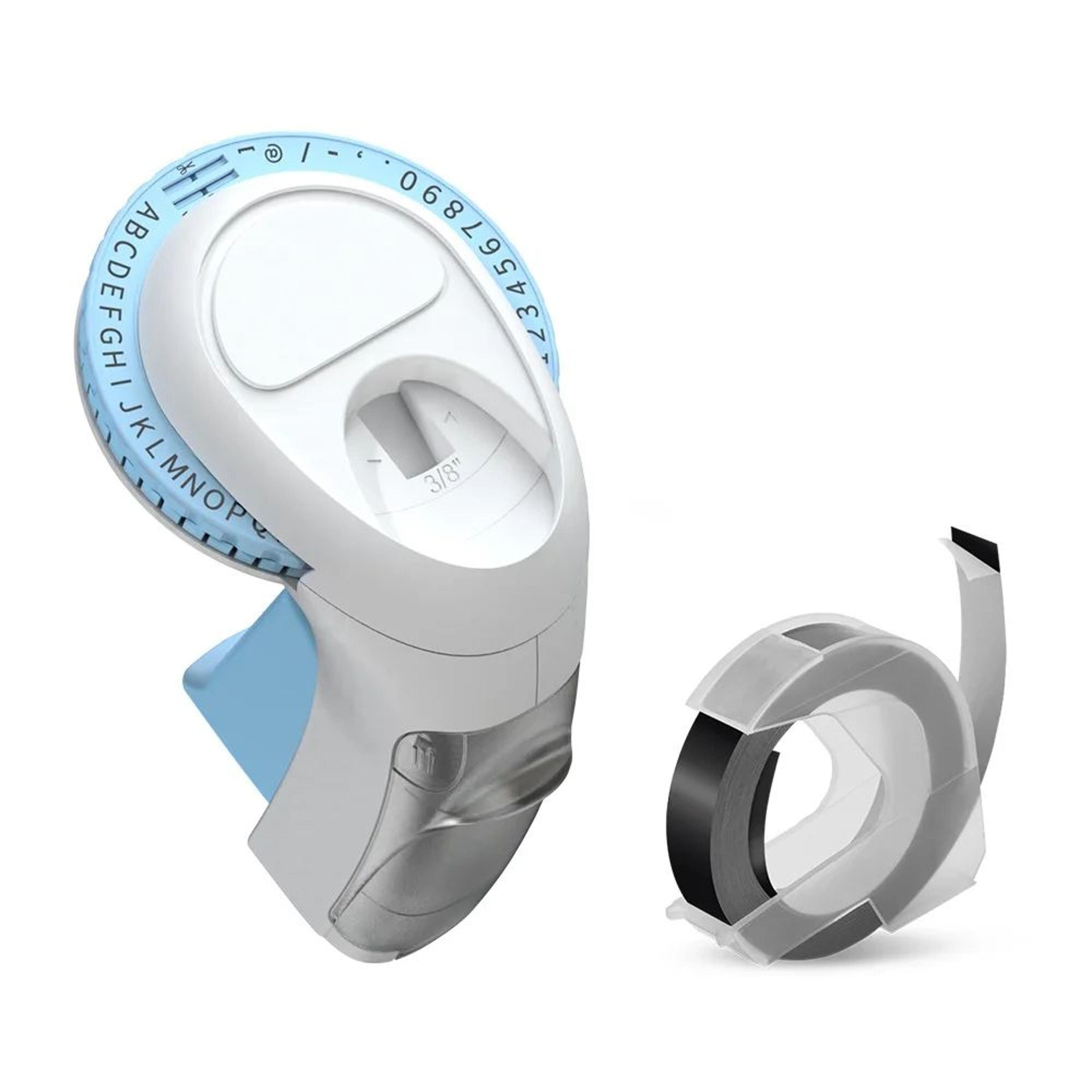 Omega S Portable Manual Embossing Label Maker With 9mm 3D Label Tape 9