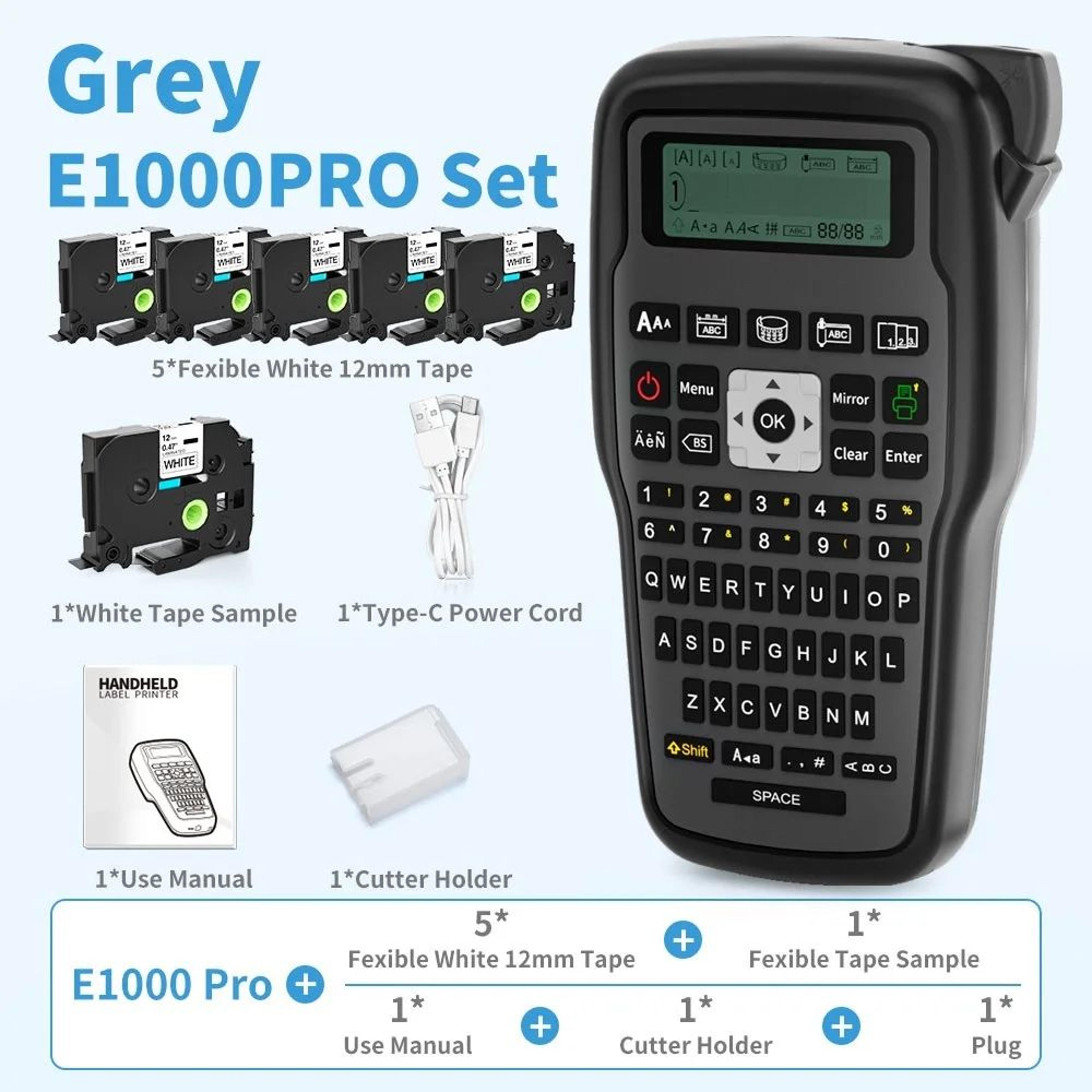 E1000PRO Portable Industrial Label Printer For Cable And Heat Shrink Tube Labeling 7