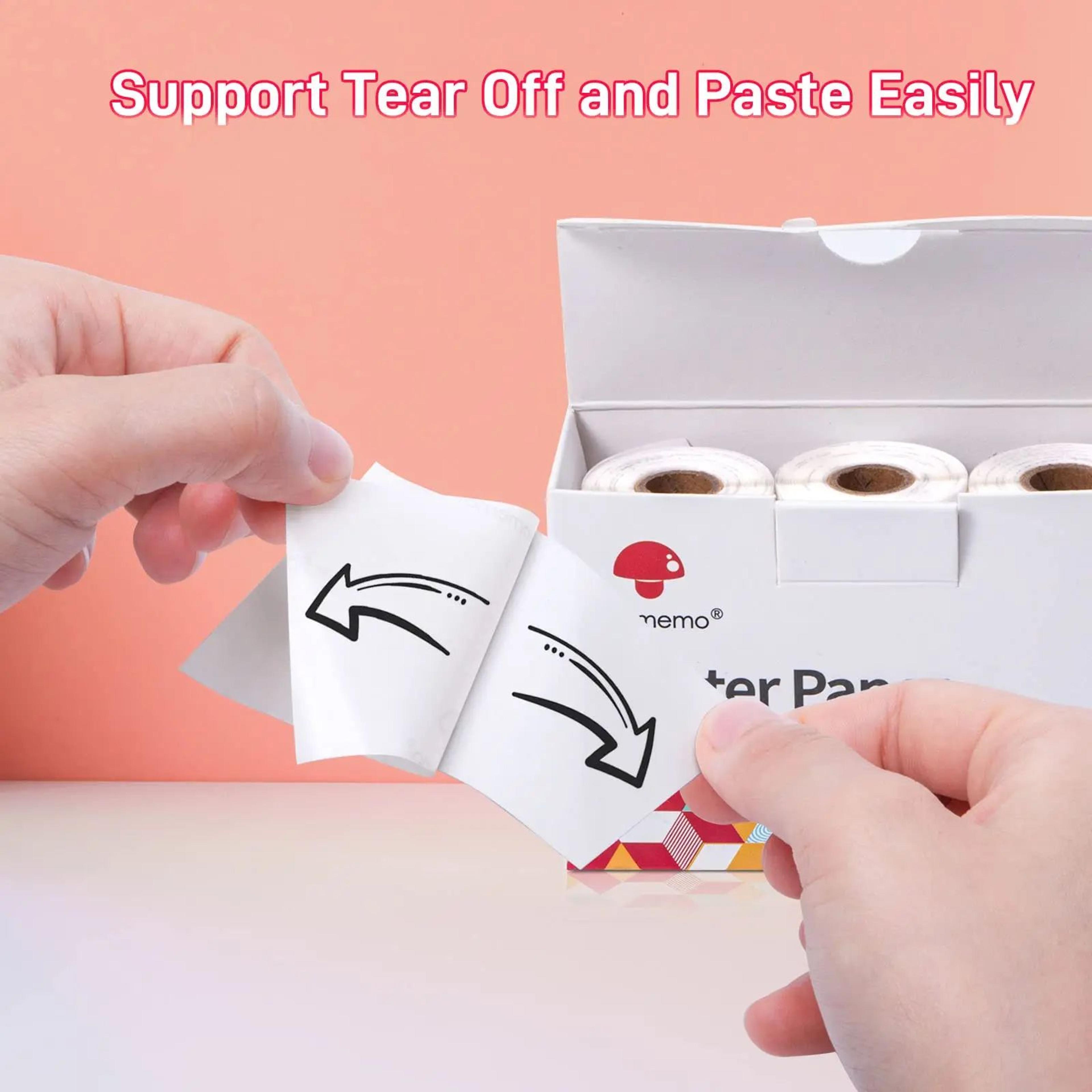 Phomemo T02 SelfAdhesive Thermal Paper 50mm White Sticker Printer Rolls  3 Pack 2