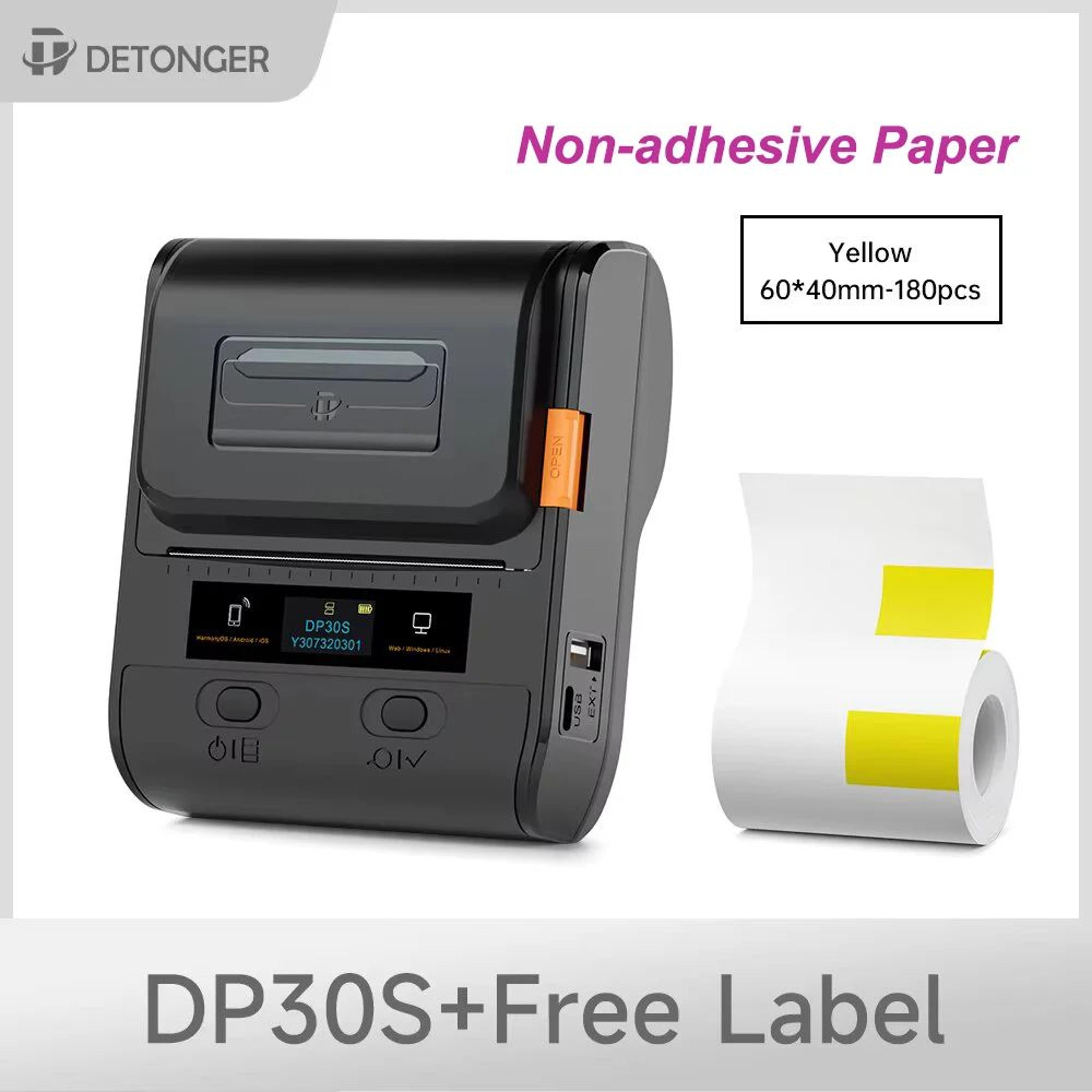 Detonger DP30S Portable Wireless Thermal Label Printer 2075mm 9