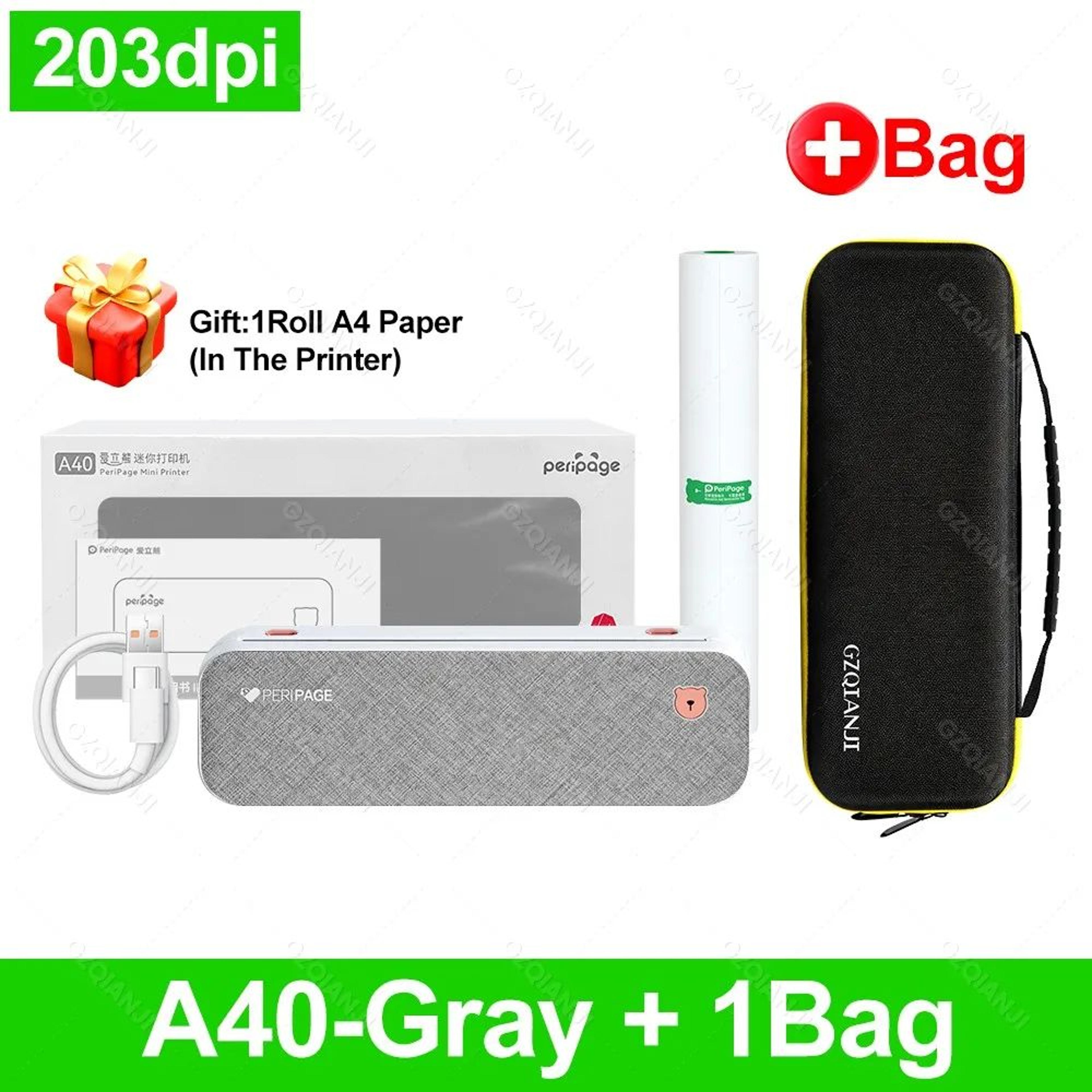 Peripage A40 Wireless Portable A4 Thermal Printer 304 DPI For Travel And Office 11