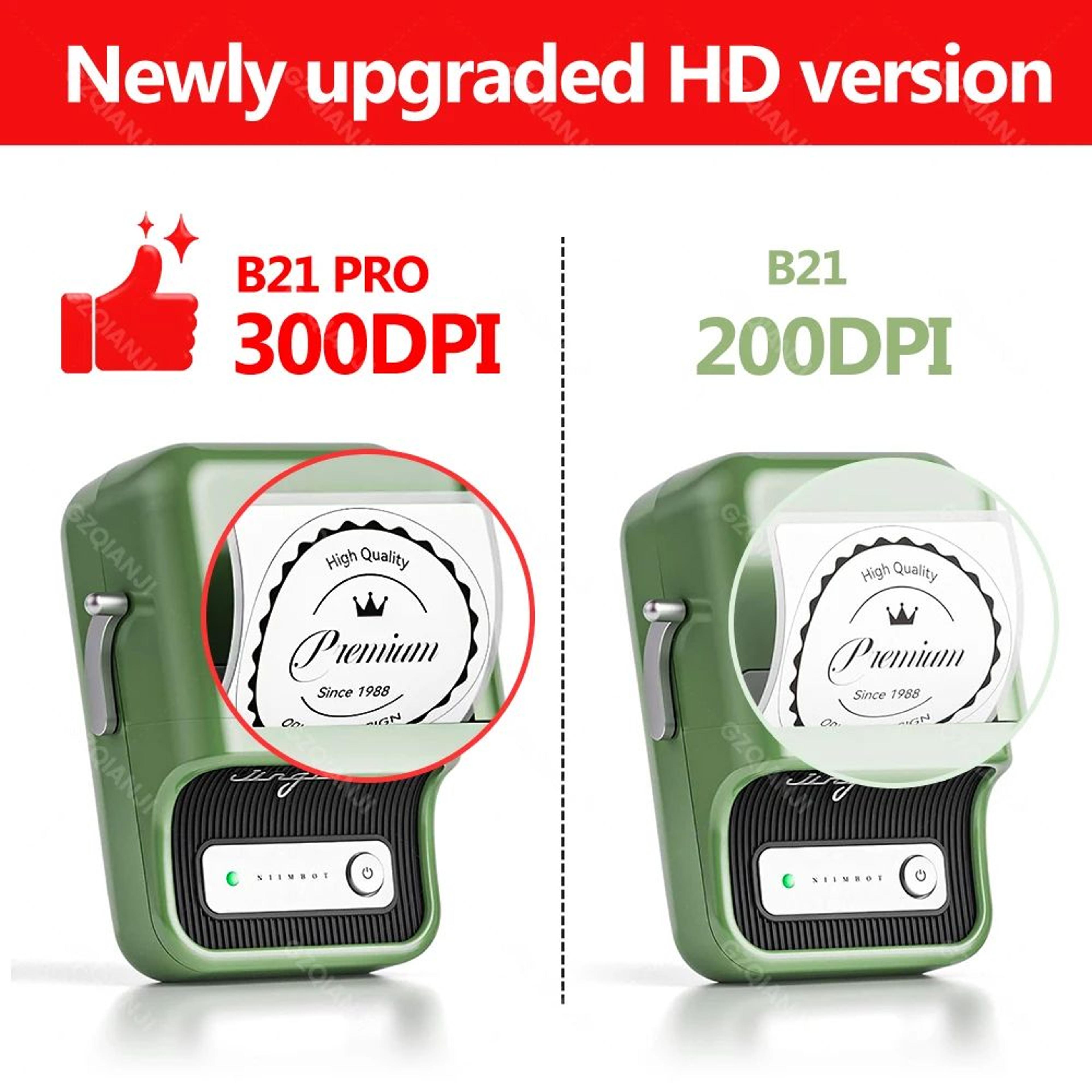300DPI B21 Pro Wireless Bluetooth Thermal Label Printer For Home And Business 4