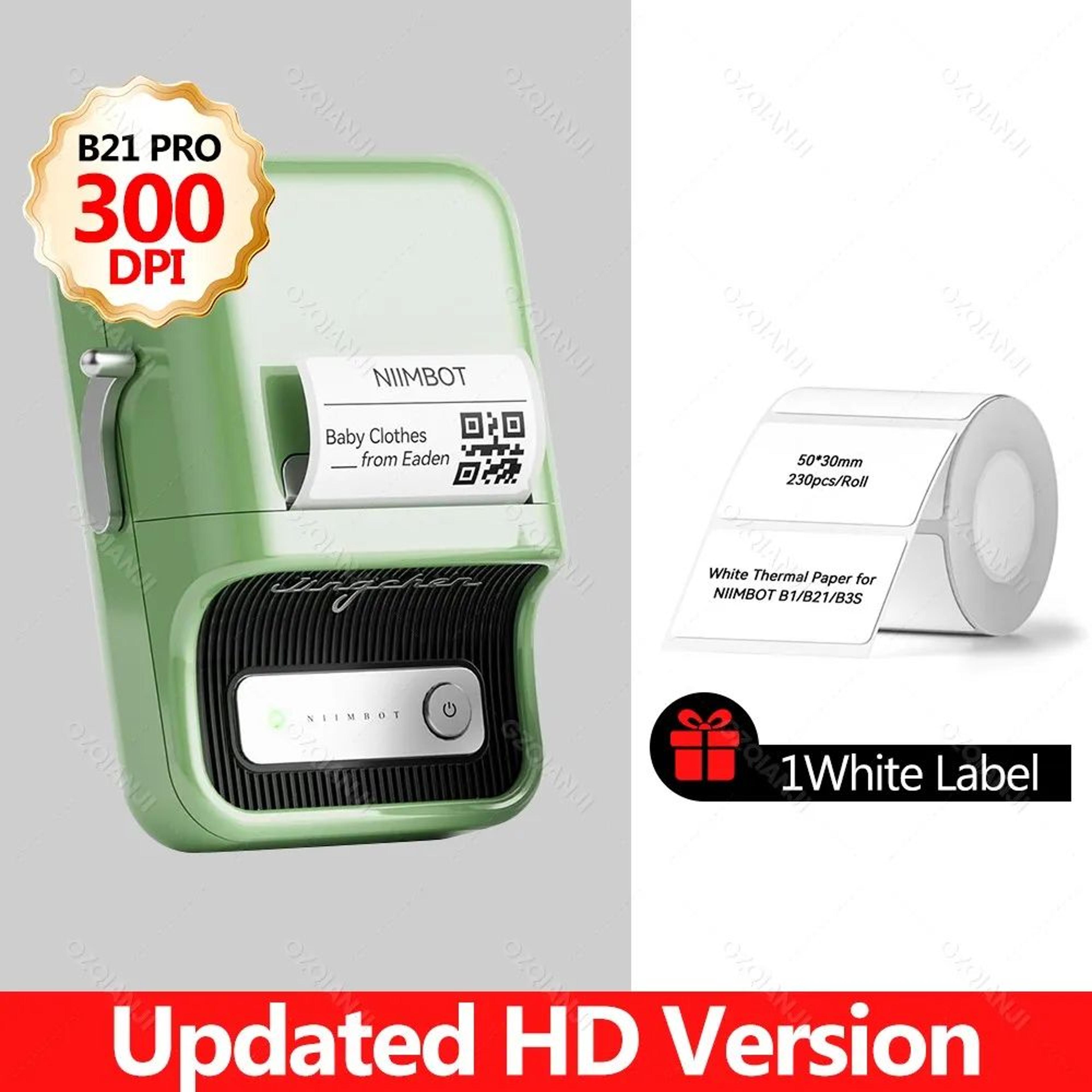 300DPI B21 Pro Wireless Bluetooth Thermal Label Printer For Home And Business 10