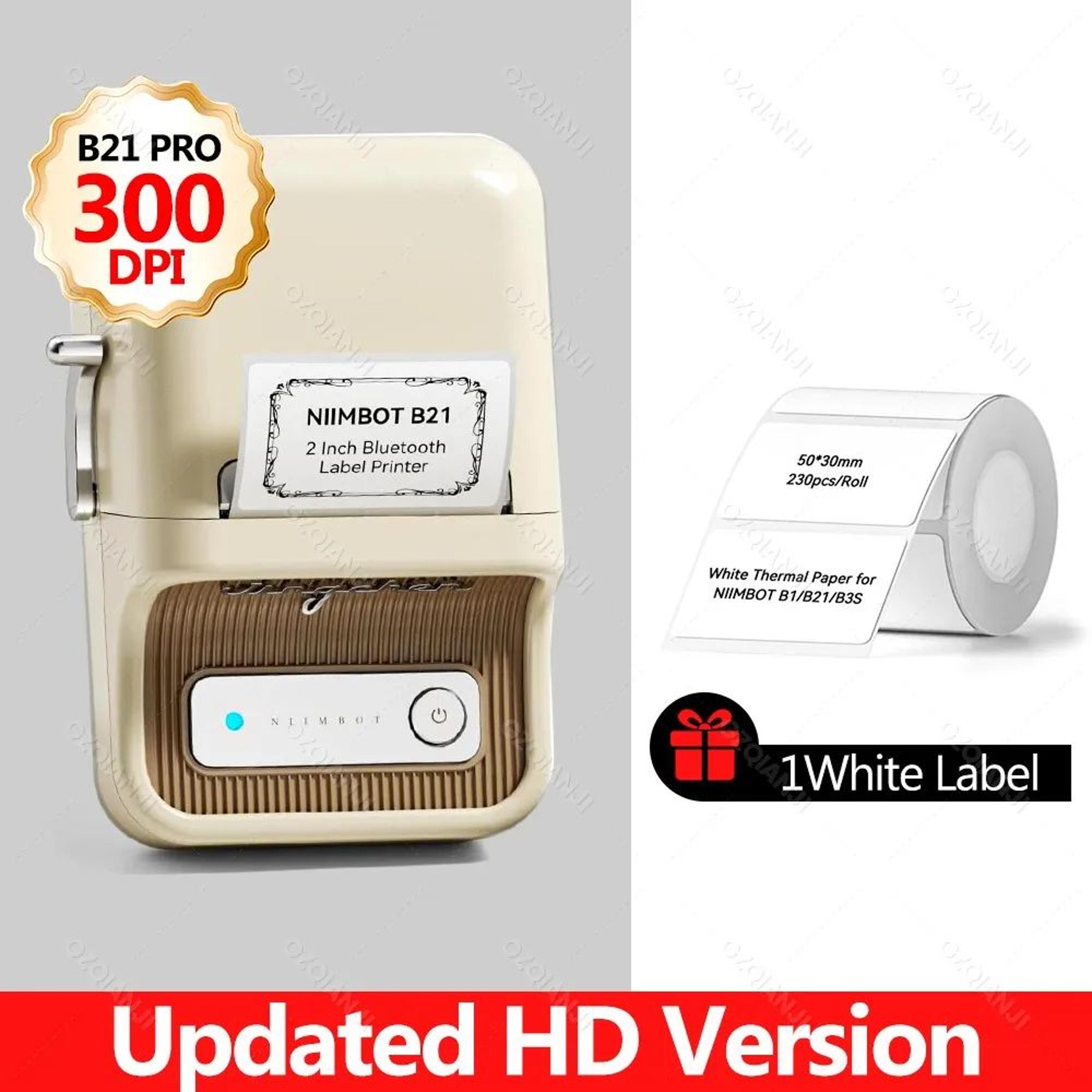 300DPI B21 Pro Wireless Bluetooth Thermal Label Printer For Home And Business 8