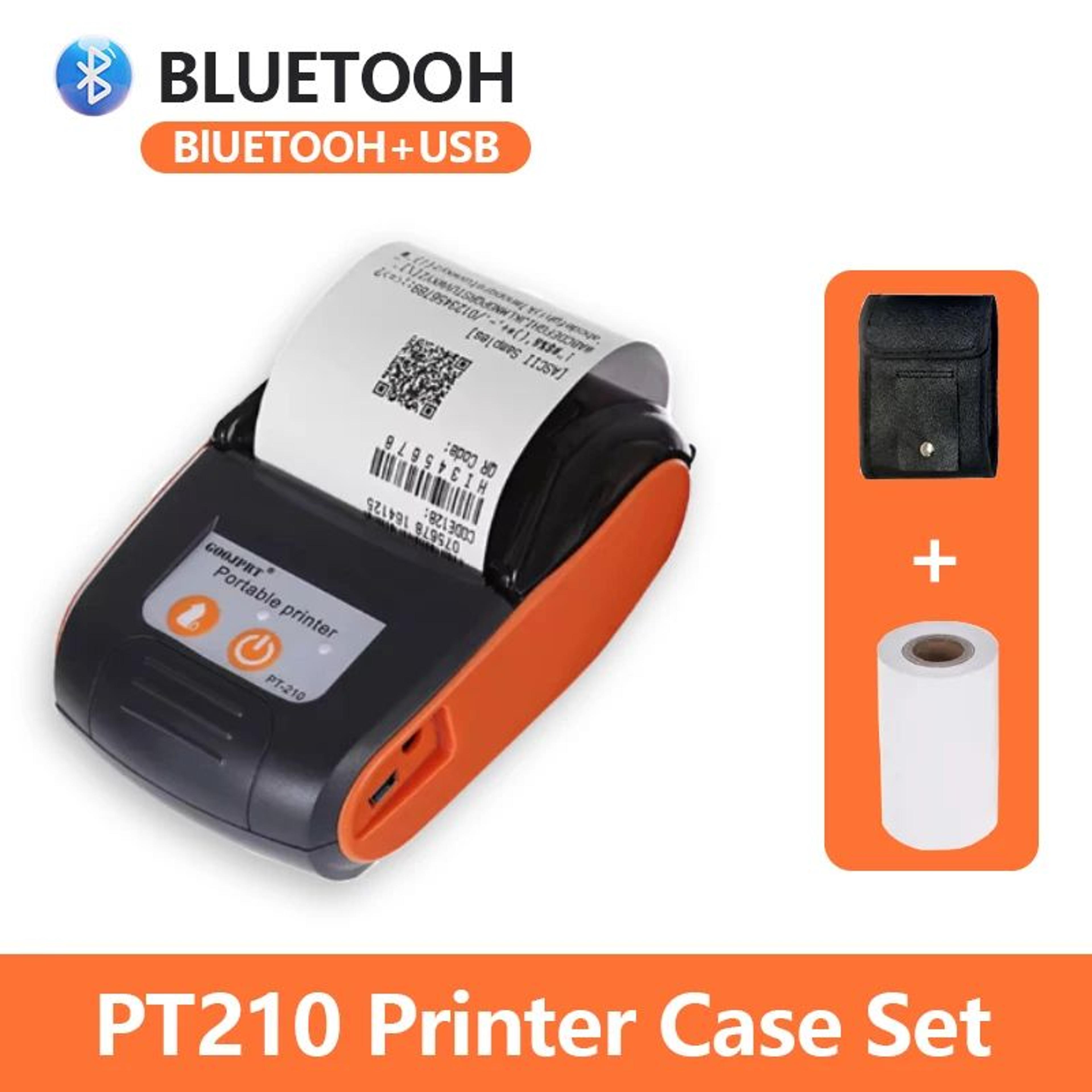 PT210 Mini Portable Bluetooth Thermal Printer 58mm Wireless Barcode And Label Maker 0