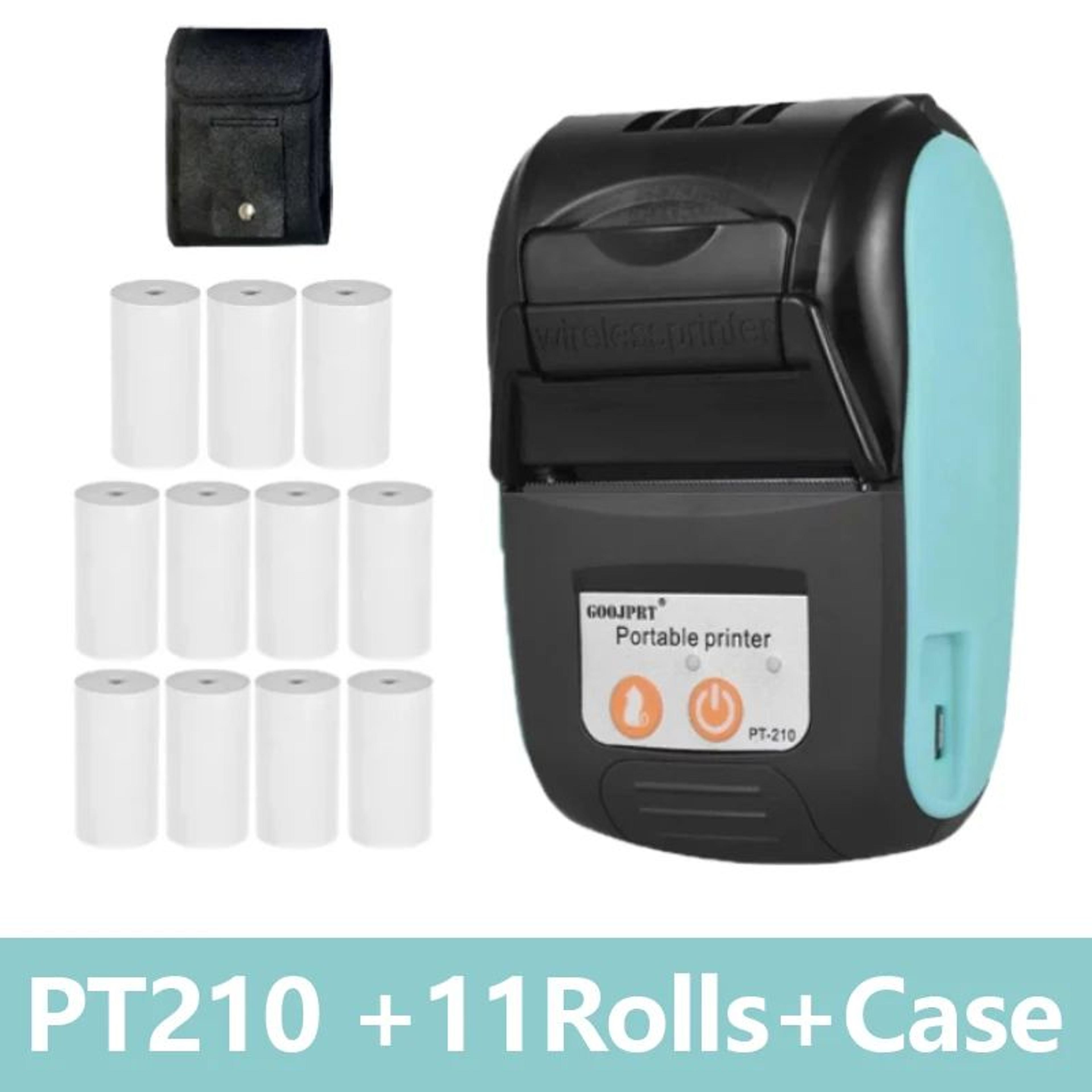 PT210 Mini Portable Bluetooth Thermal Printer 58mm Wireless Barcode And Label Maker 12