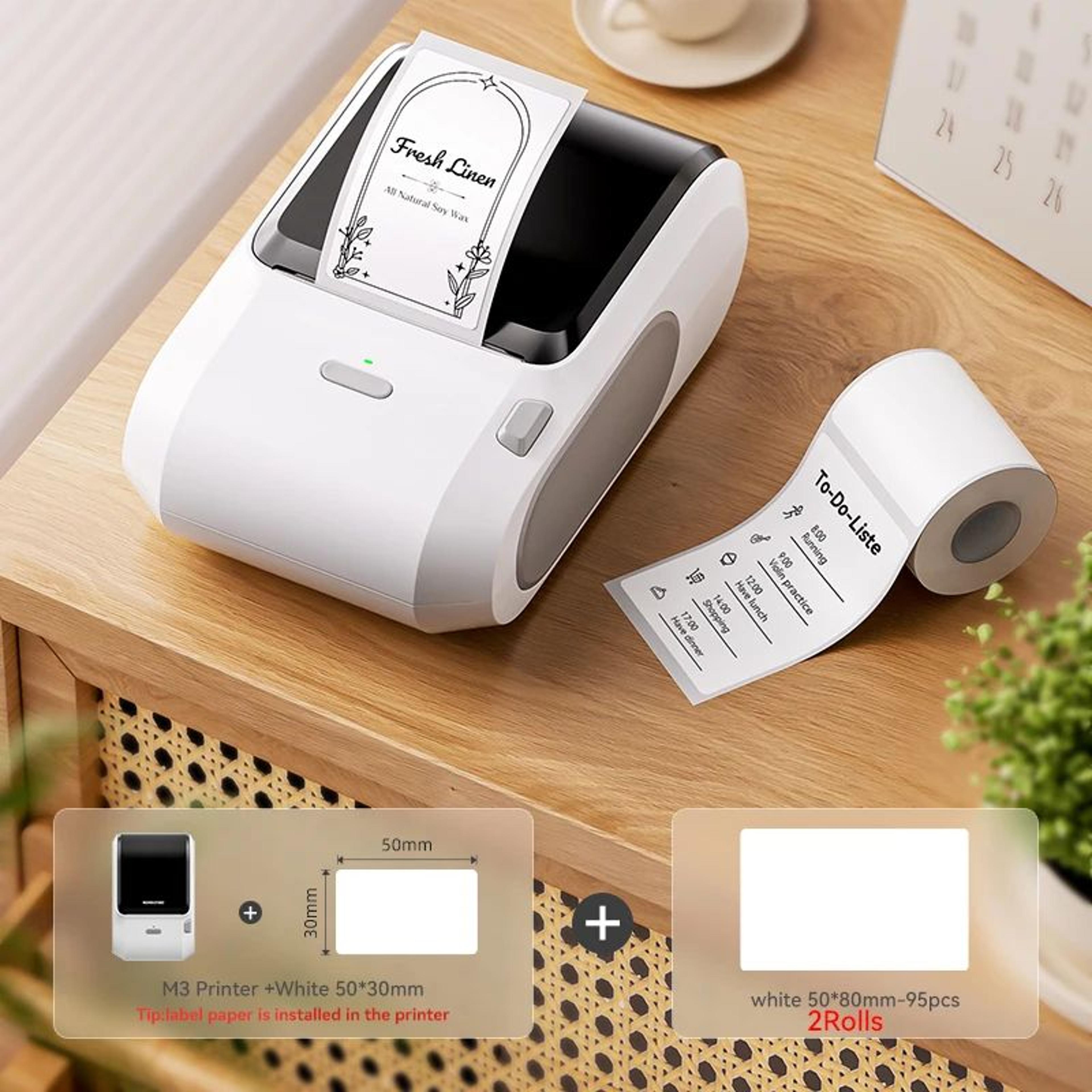 M3 300 DPI Wireless Thermal Transfer Label Printer For Home And Office 6