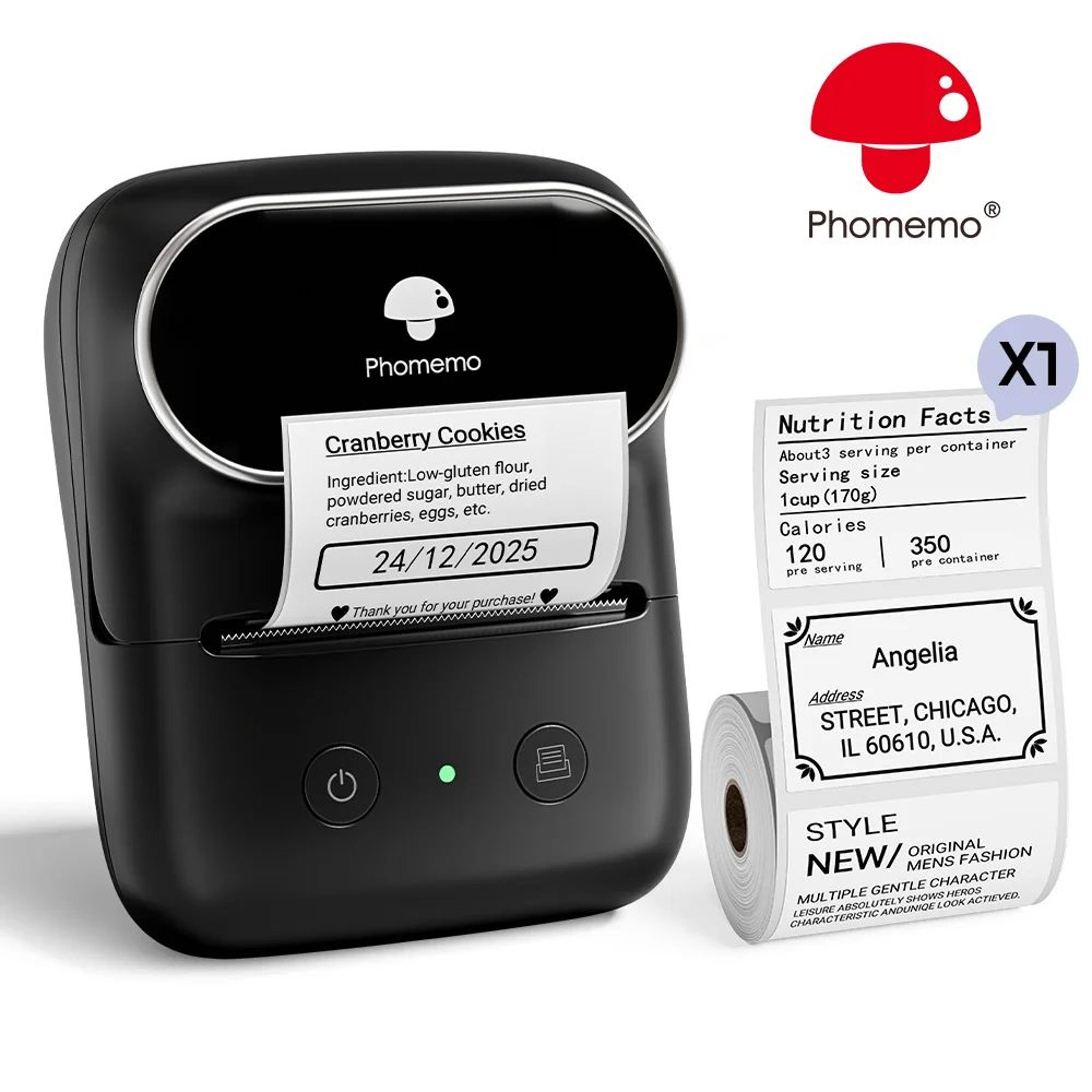 Portable Bluetooth Thermal Label Printer 2050mm Wireless Sticker Maker 8