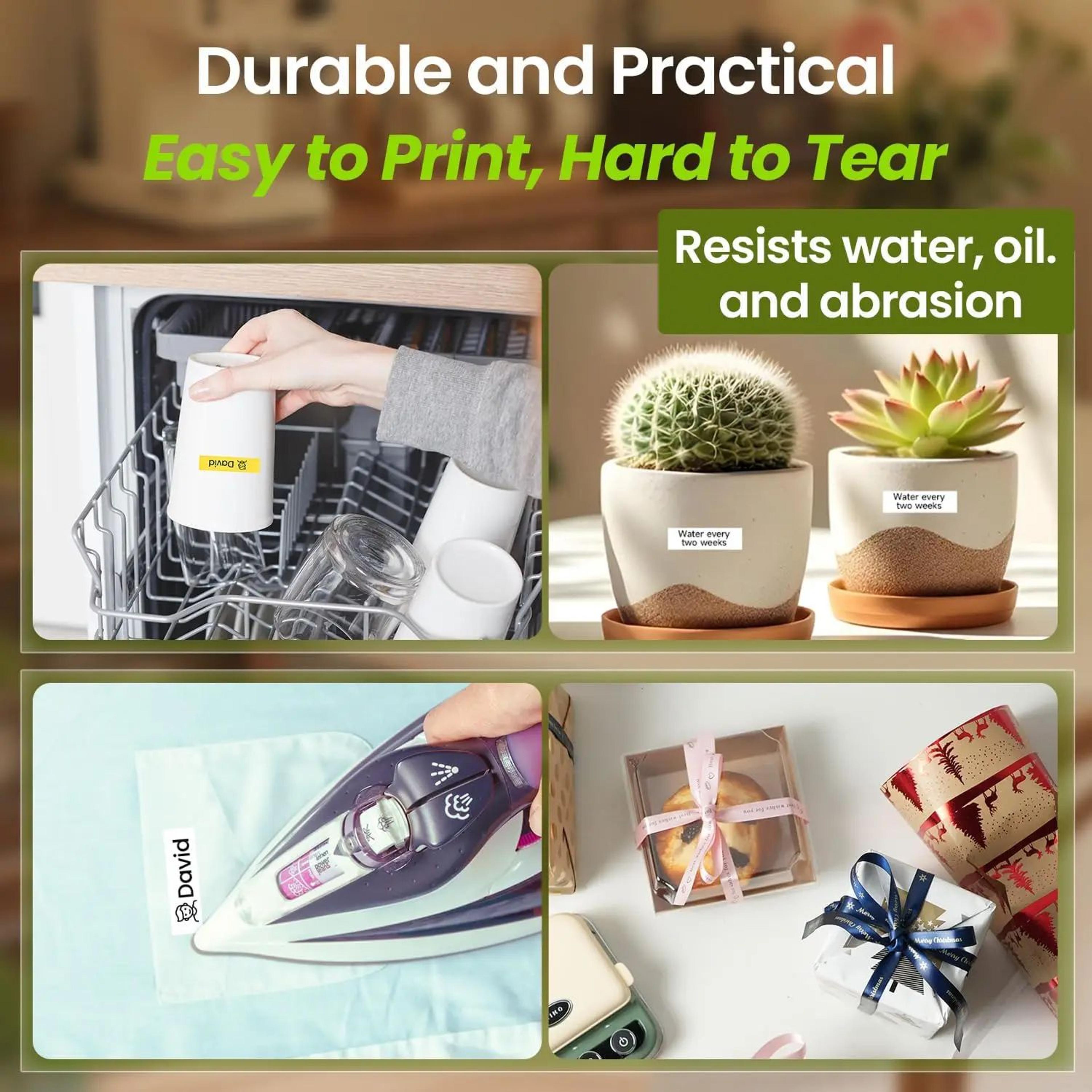Portable Bluetooth Thermal Transfer Label Printer With Rechargeable Battery 5
