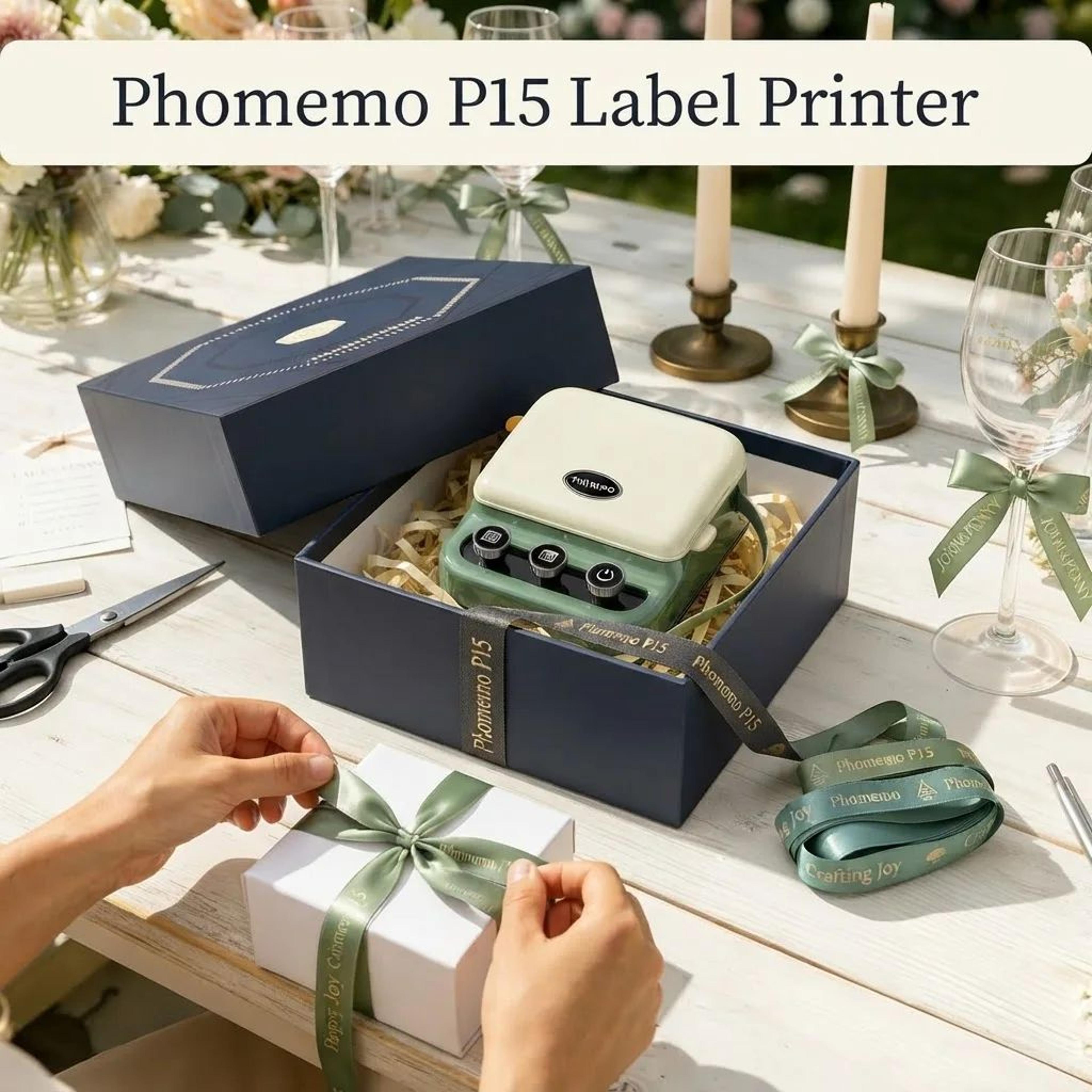 Portable Bluetooth Thermal Transfer Label Printer With Rechargeable Battery 2