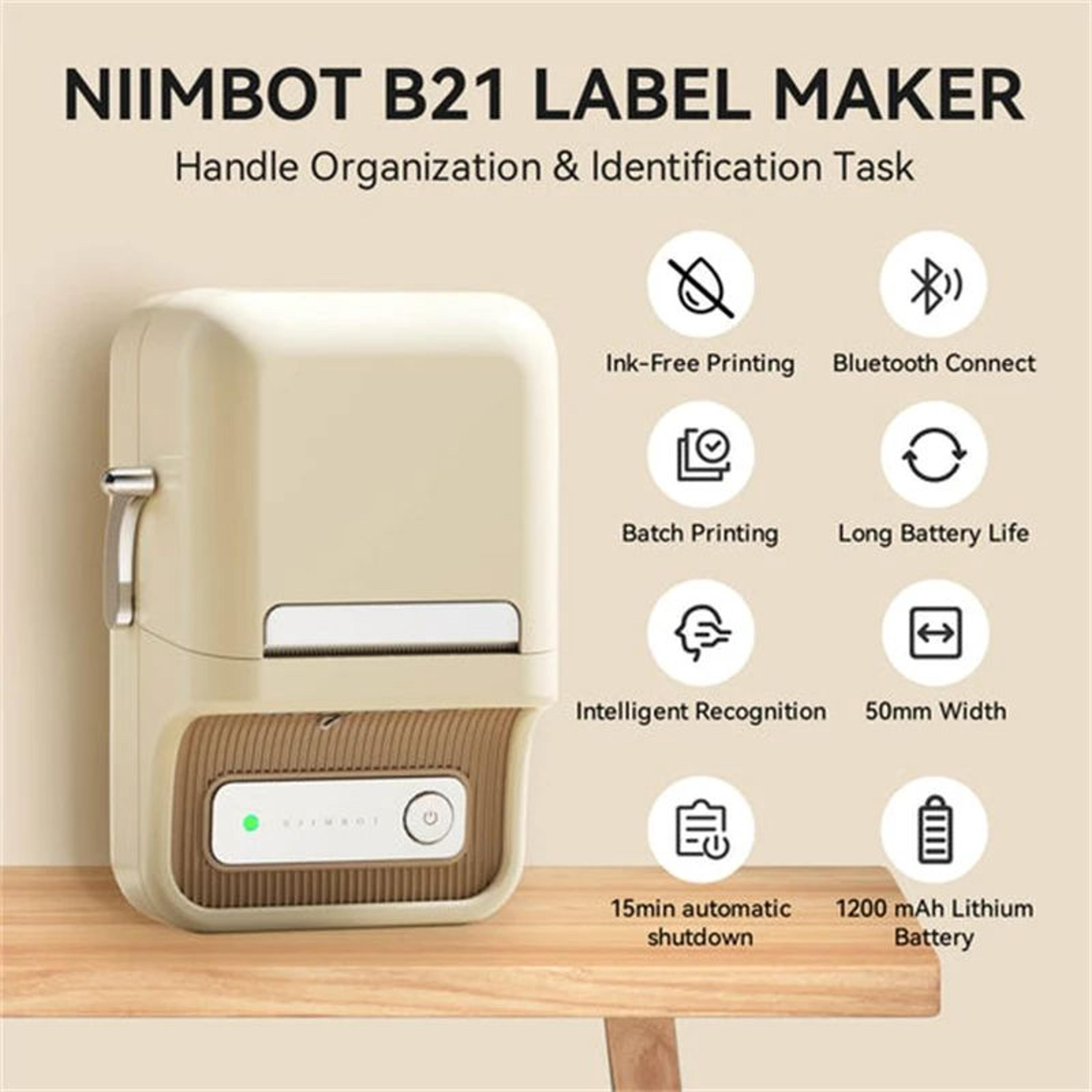 B21 Portable Bluetooth Thermal Label Printer For Barcode And Price Tag Printing 2