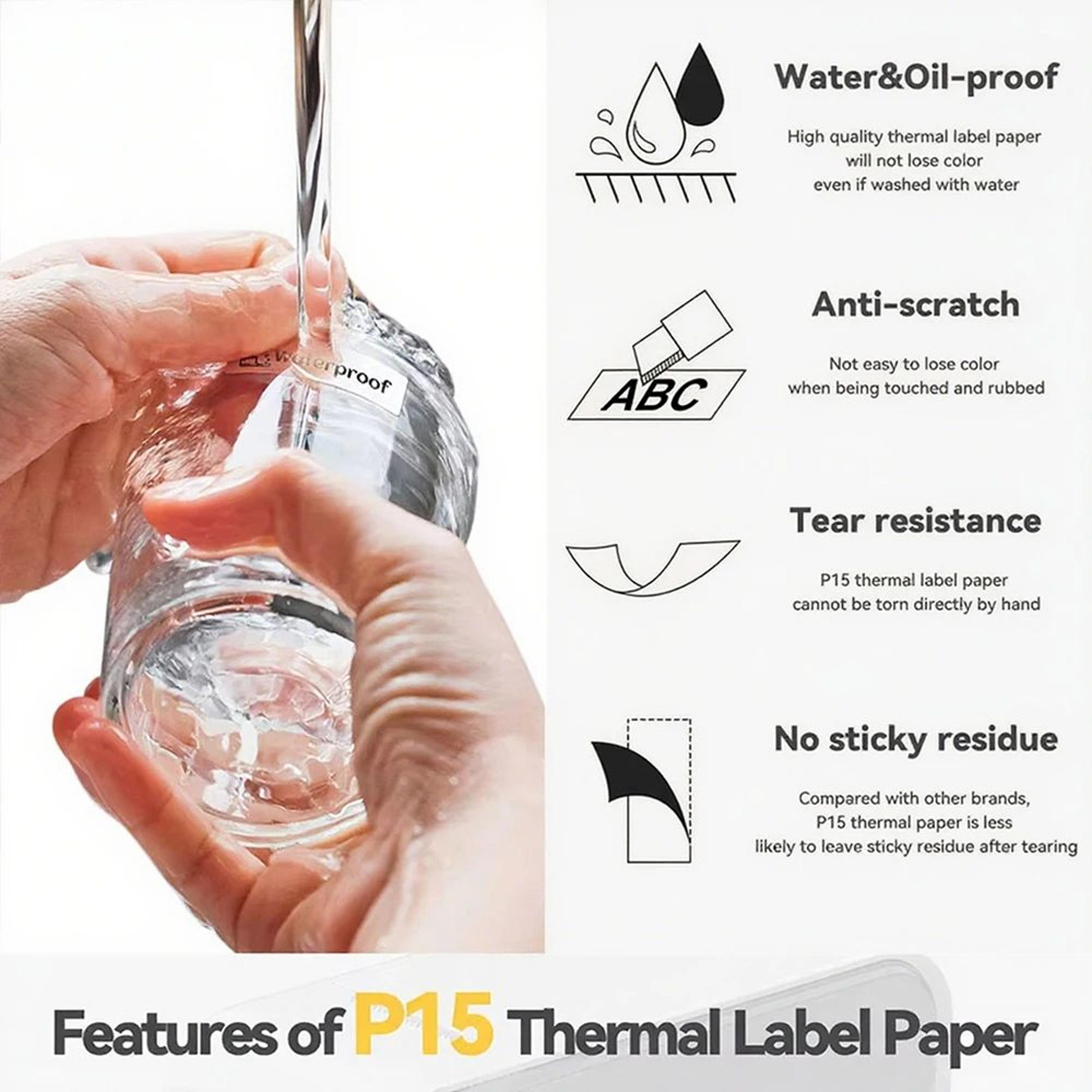 Portable Bluetooth Thermal Label Printer With Inkless Sticker Printing 3