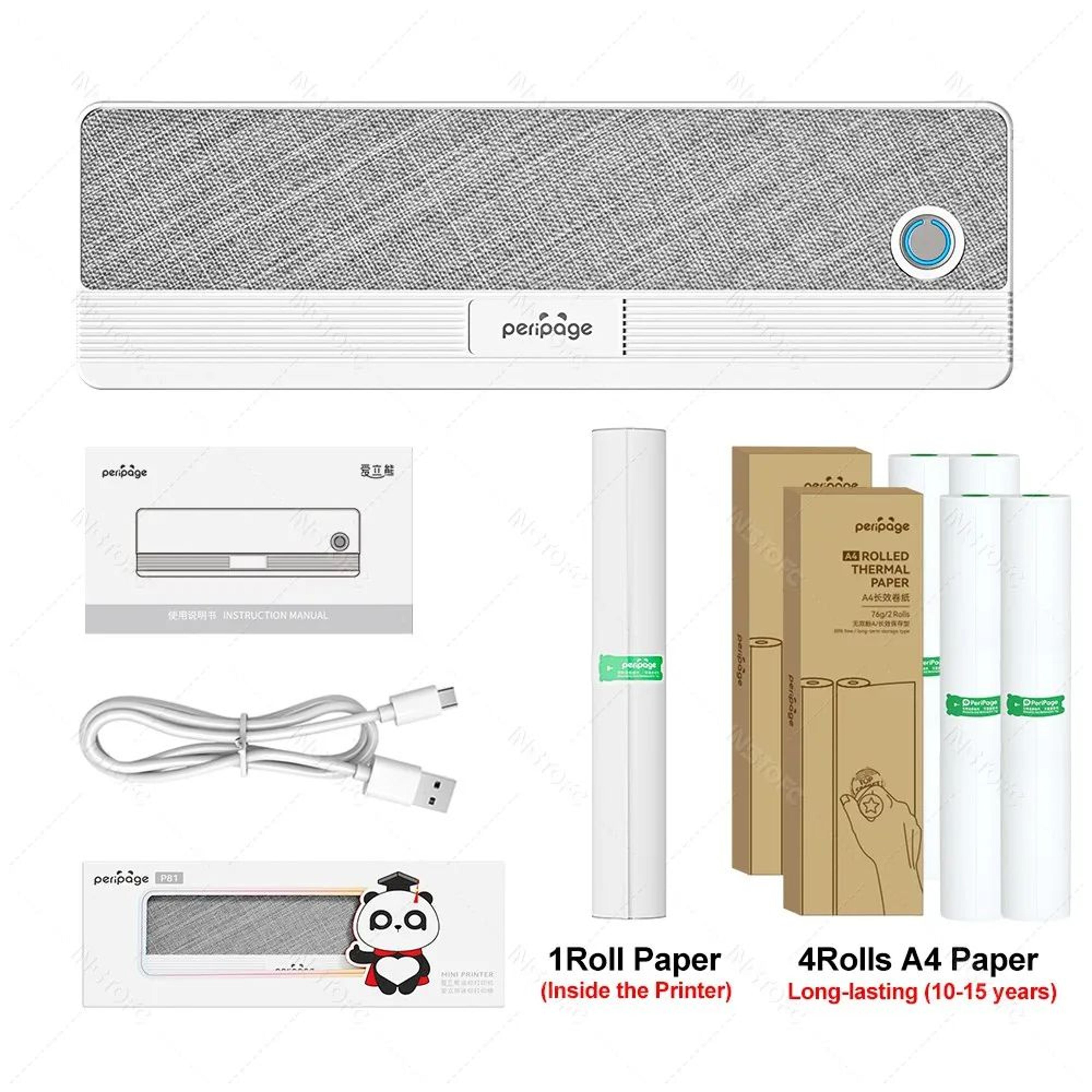 A40 Portable A4 Thermal Printer Bluetooth Wireless Inkless Printer For Documents And Photos 9