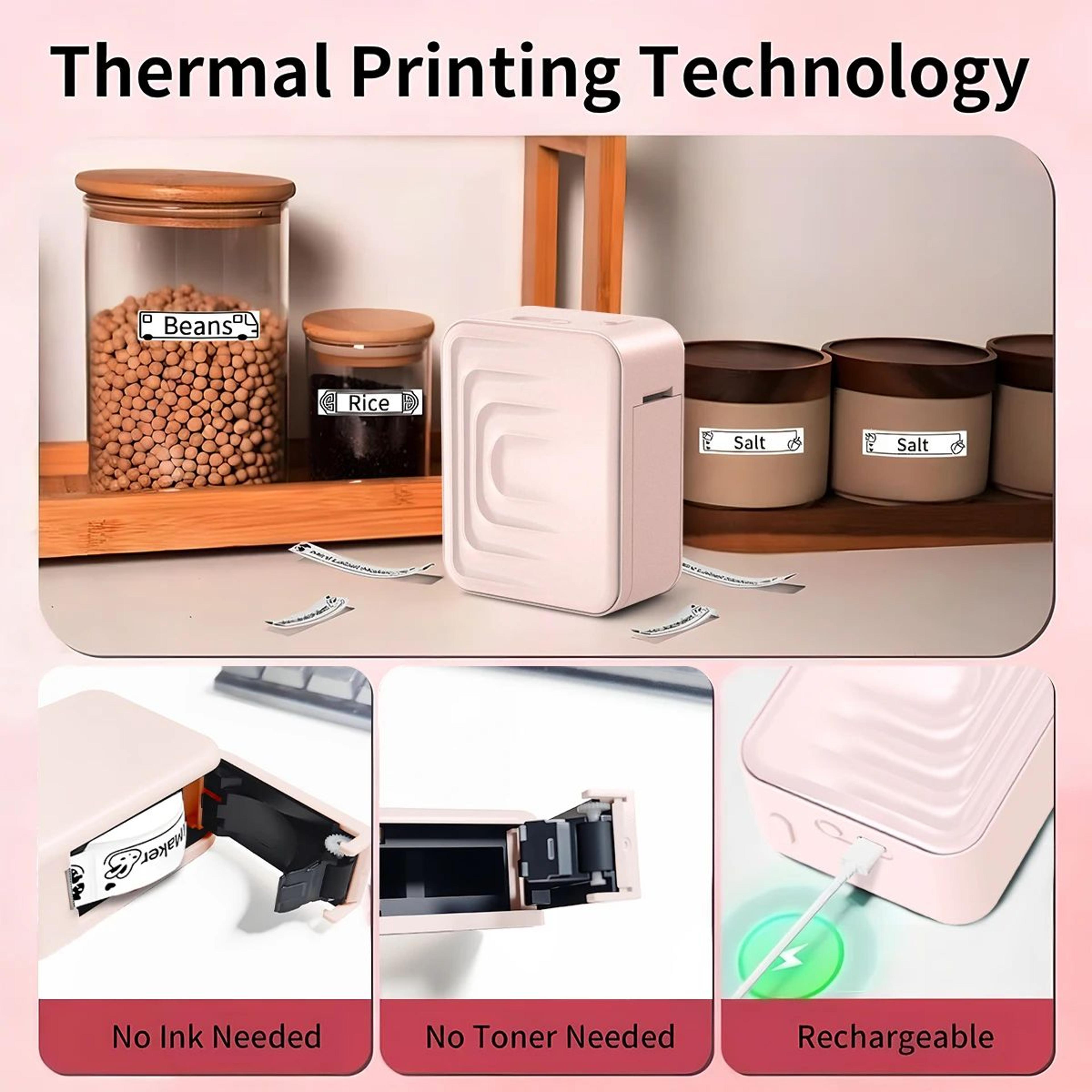 Mini Bluetooth Thermal Label Printer For Easy Home And Office Organization 0
