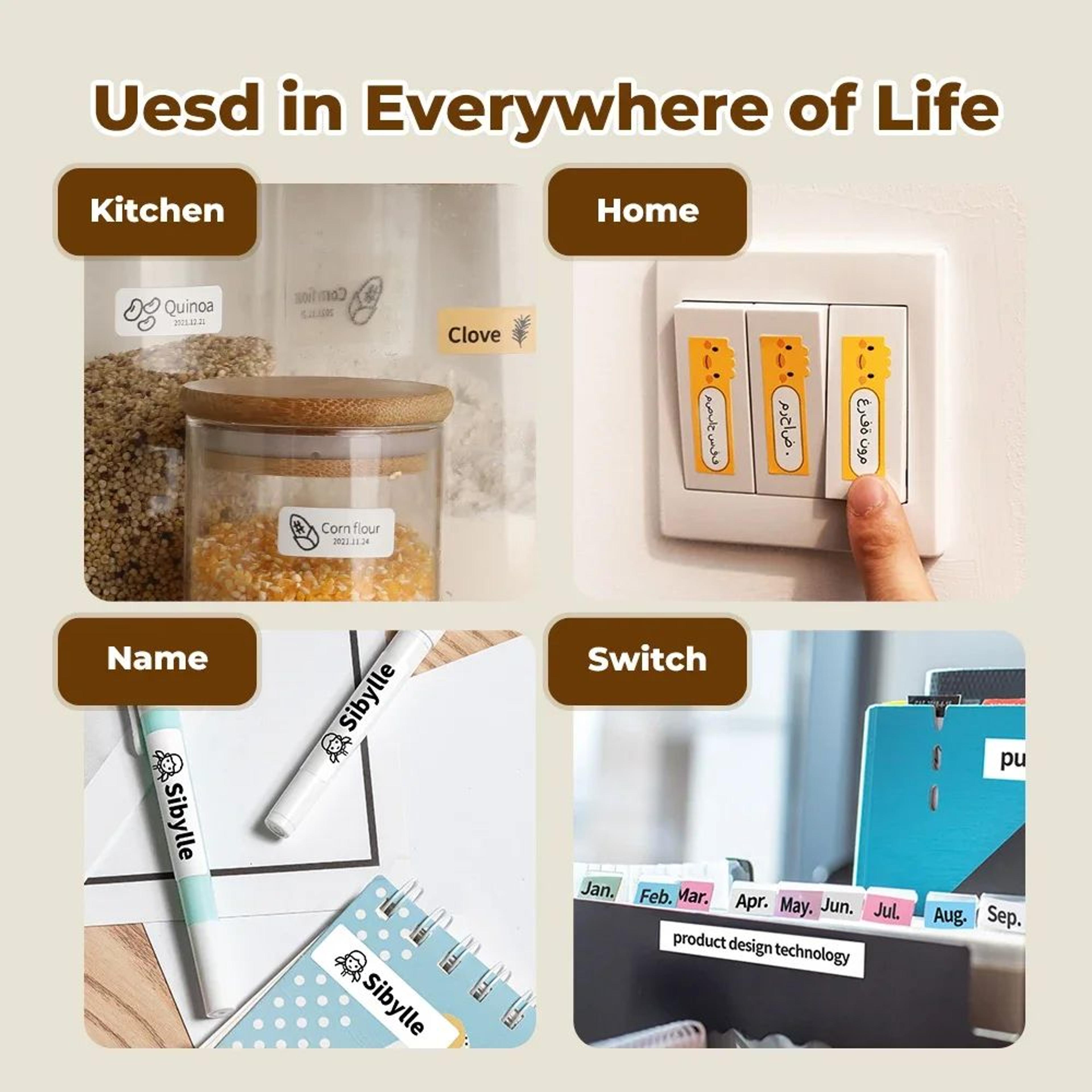 Portable Mini Bluetooth Label Maker With Handle And Thermal Printing 1