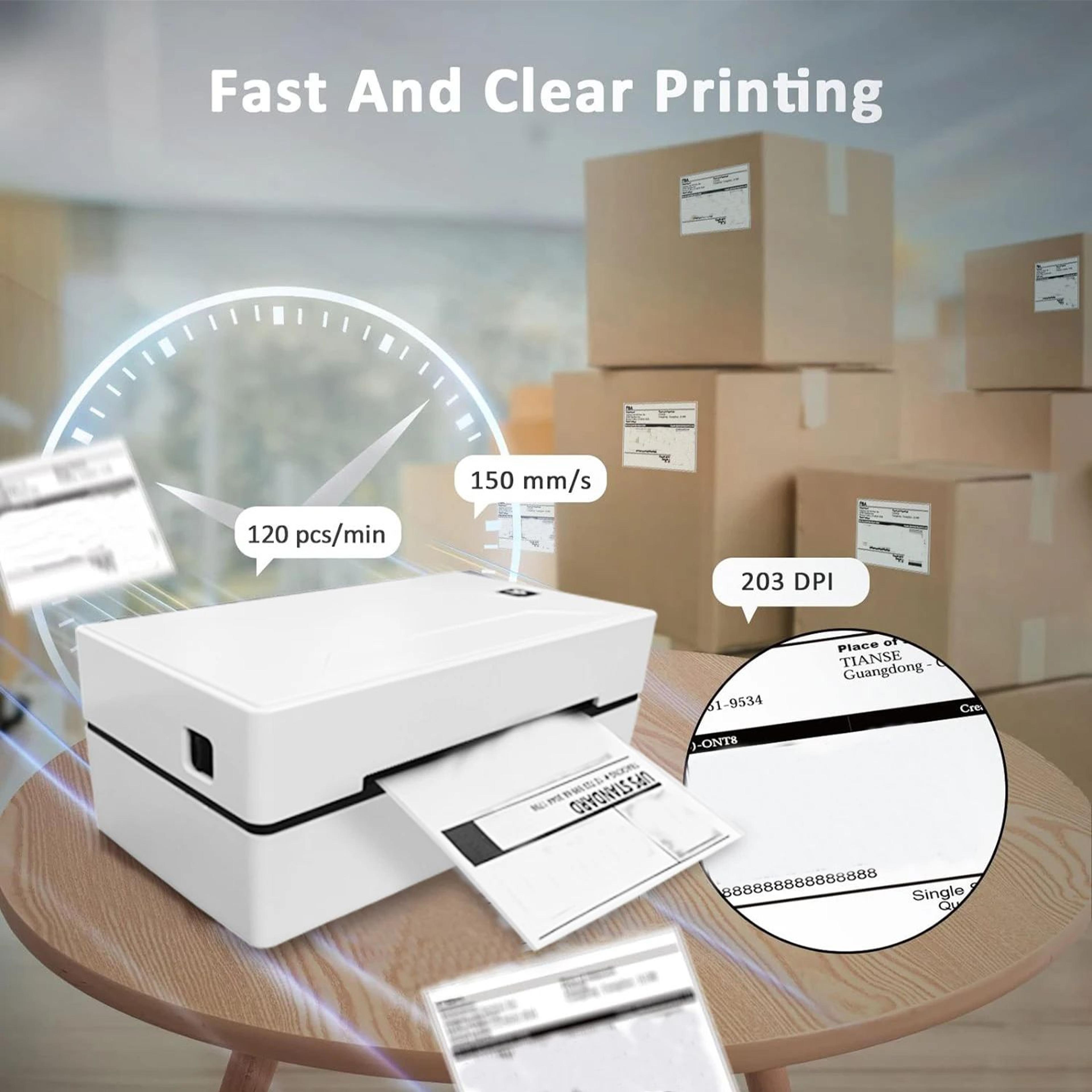 Portable Bluetooth 4x6 Inch Thermal Shipping Label Printer For Small Business 5