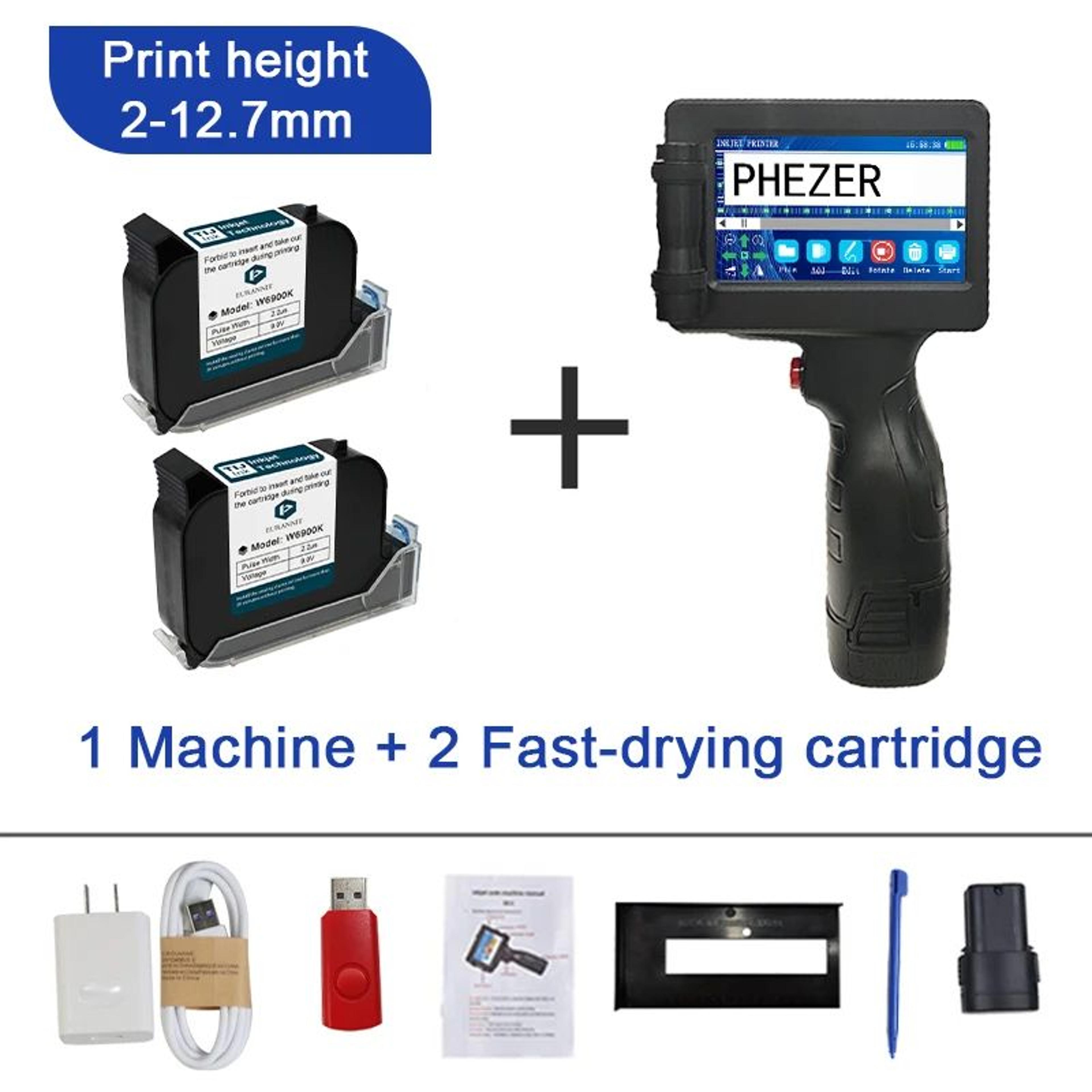 P17 Handheld Inkjet Printer 127mm Portable QR Code And Batch Date Printing Machine 8