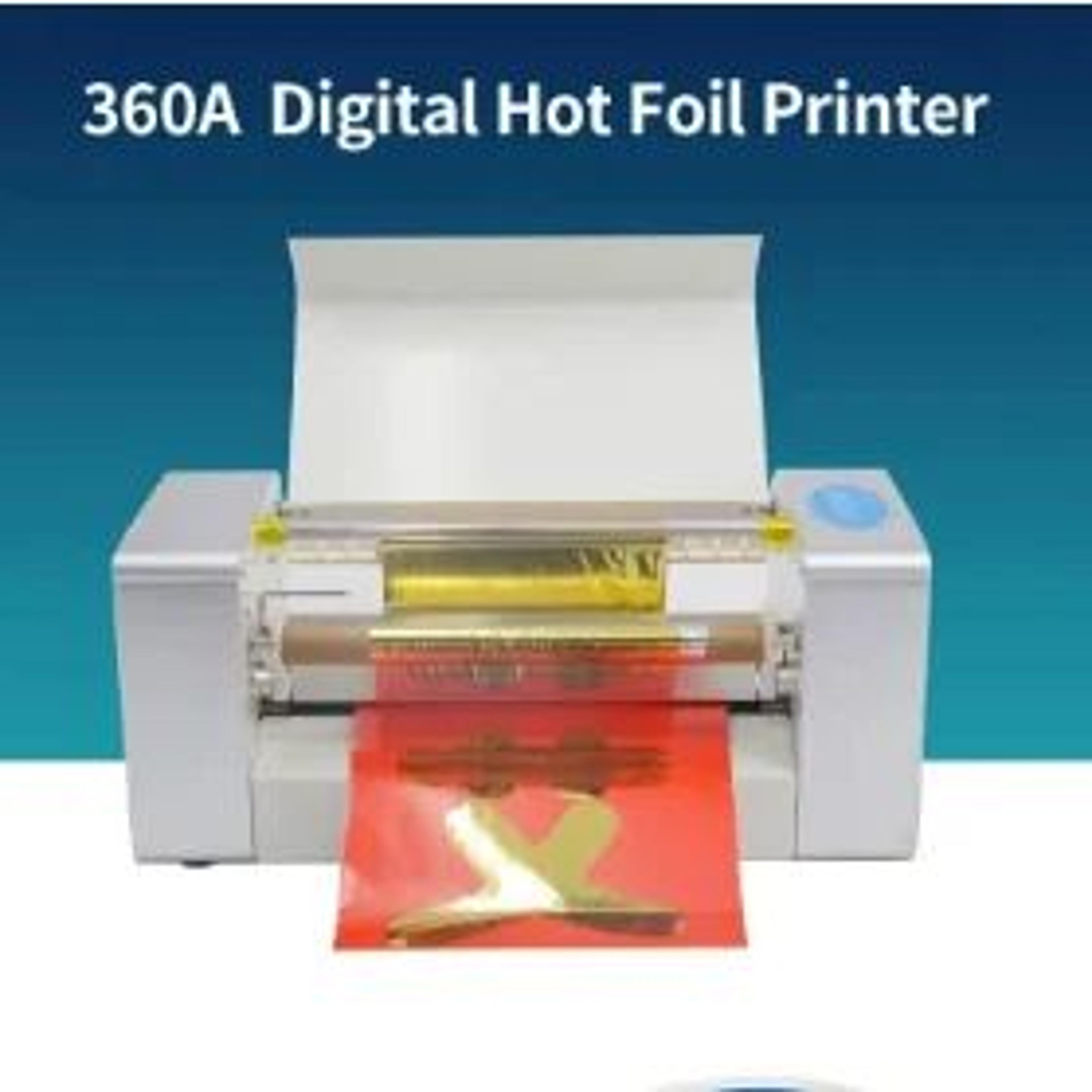 360A Digital Hot Foil Stamping Machine Computer Controlled Foil Ribbon Printer 5