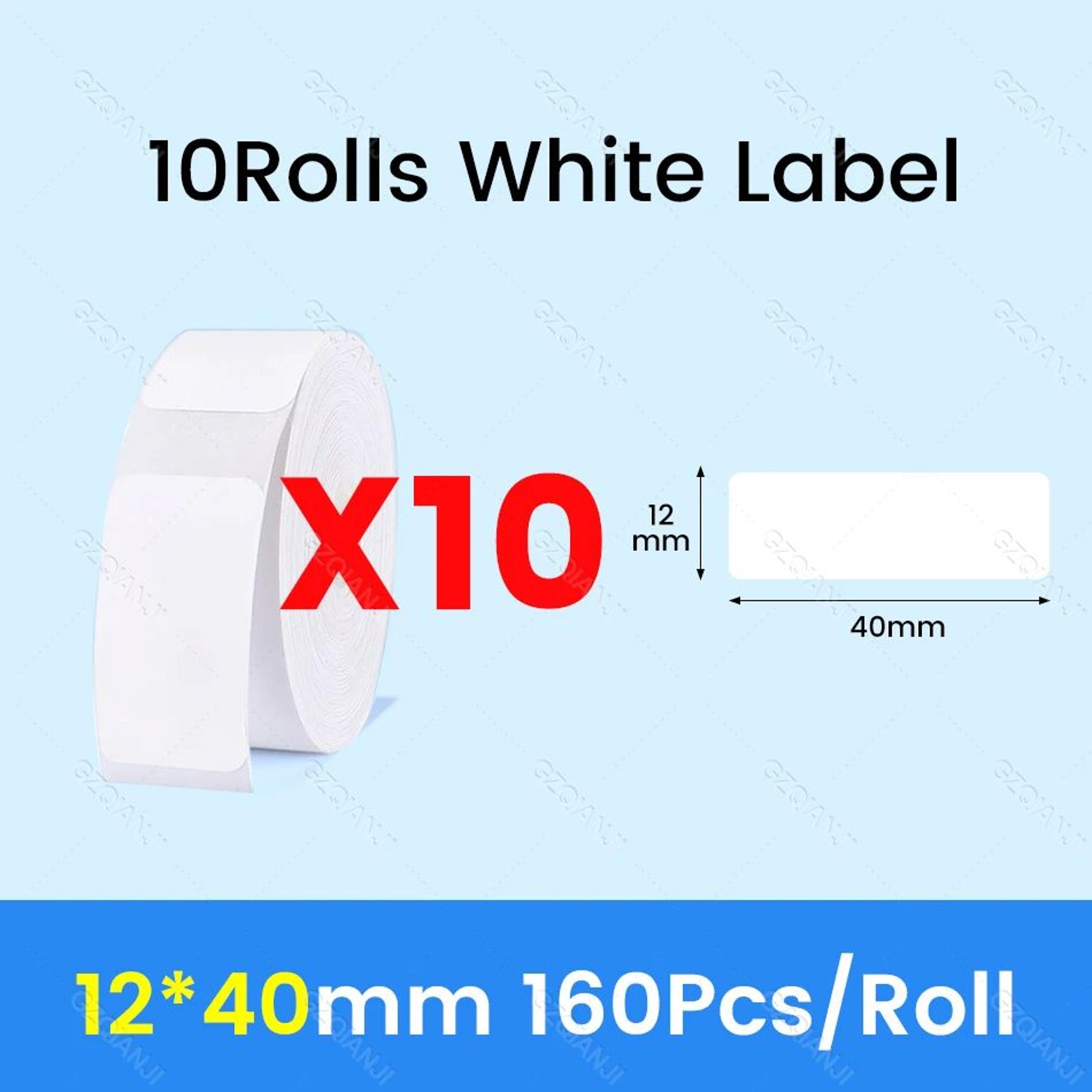 Waterproof White Thermal Label Sticker Paper For D101 D11 D110 Printers  3510 Rolls 11