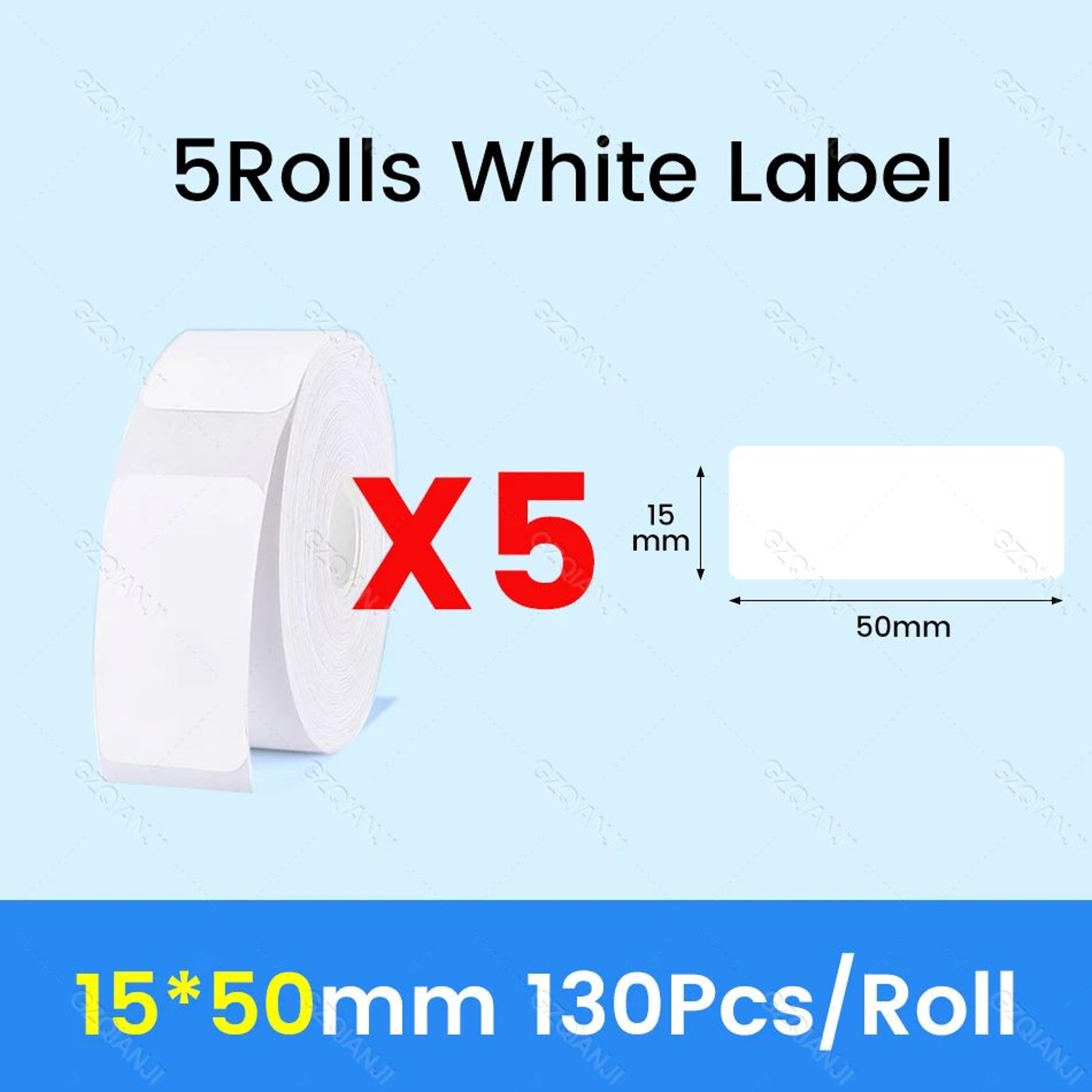 Waterproof White Thermal Label Sticker Paper For D101 D11 D110 Printers  3510 Rolls 17