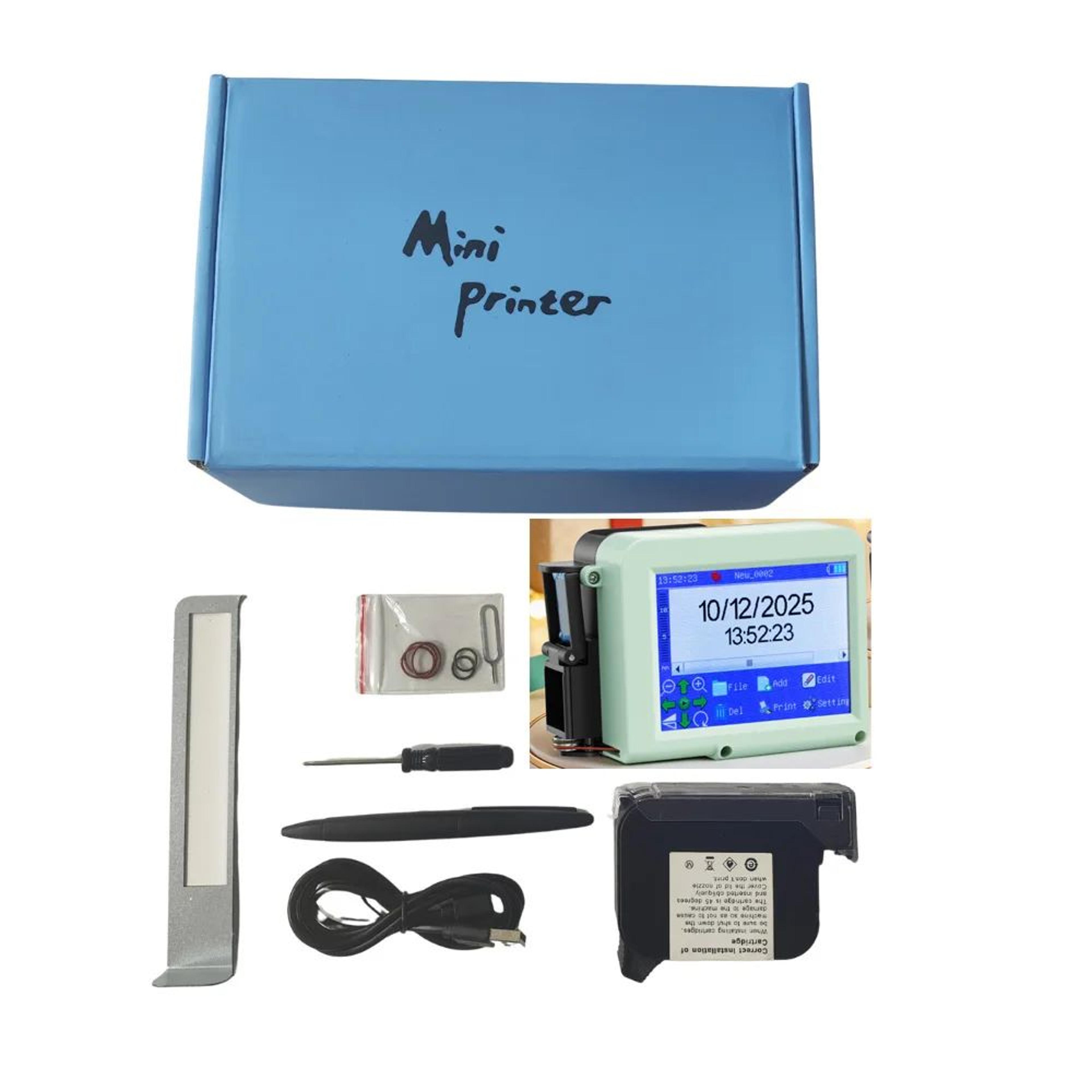 Mini Portable Handheld Inkjet Printer For QR Codes Barcodes And Expiry Date Printing 6
