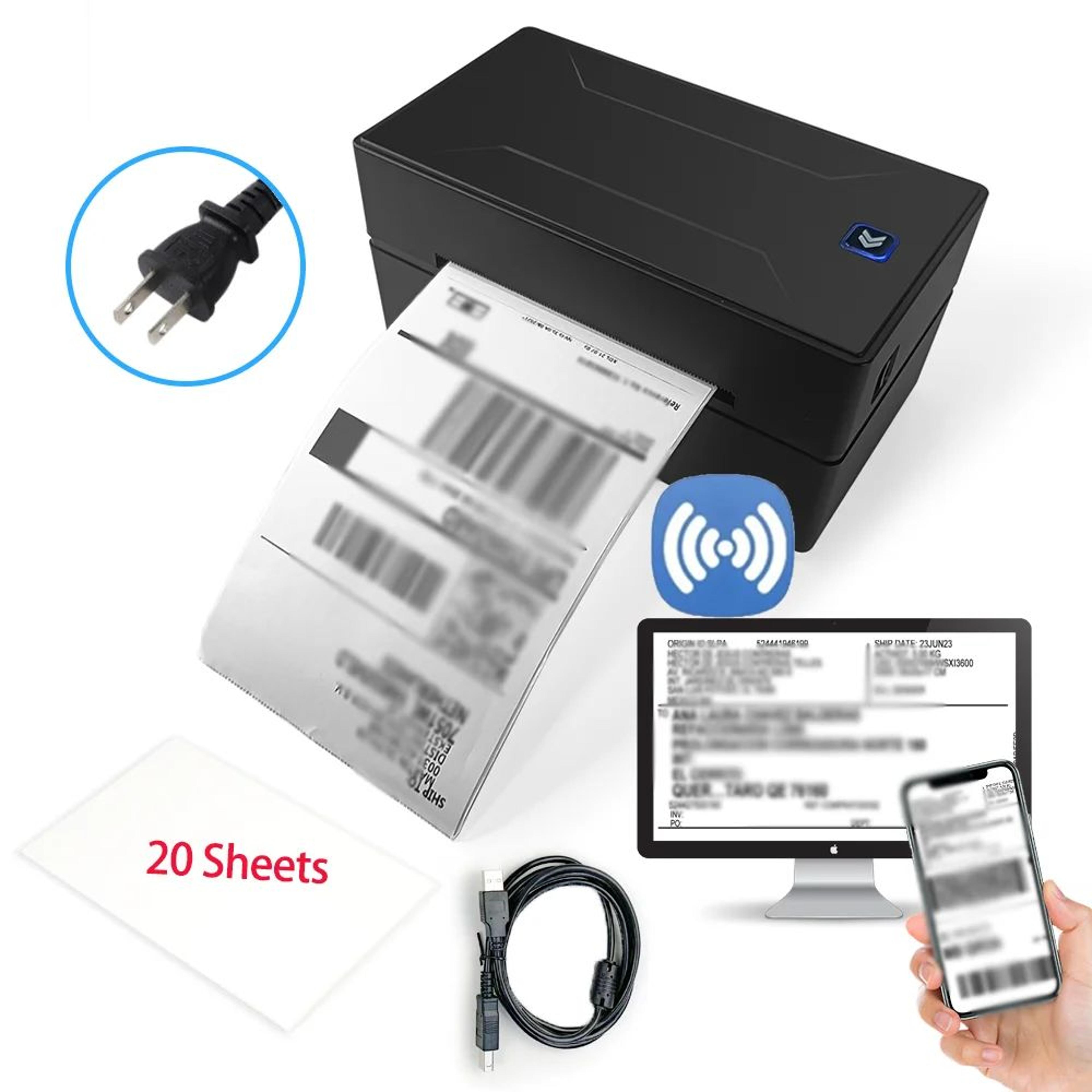 Mini Bluetooth 4x6 Inch Thermal Shipping Label Printer 6
