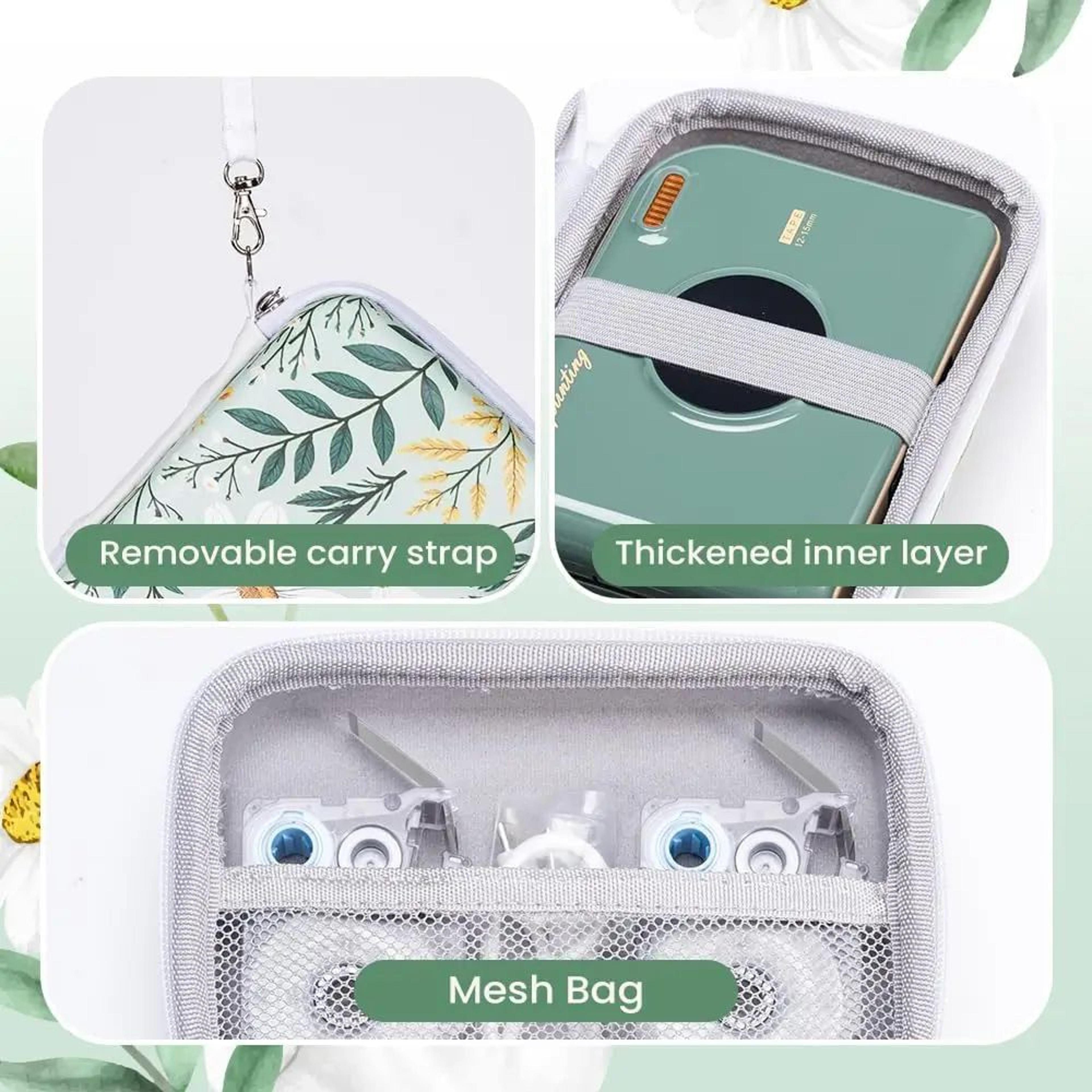 A30 Portable Bluetooth Ribbon Label Printer With Storage Case For DIY Crafts And Gifts 1