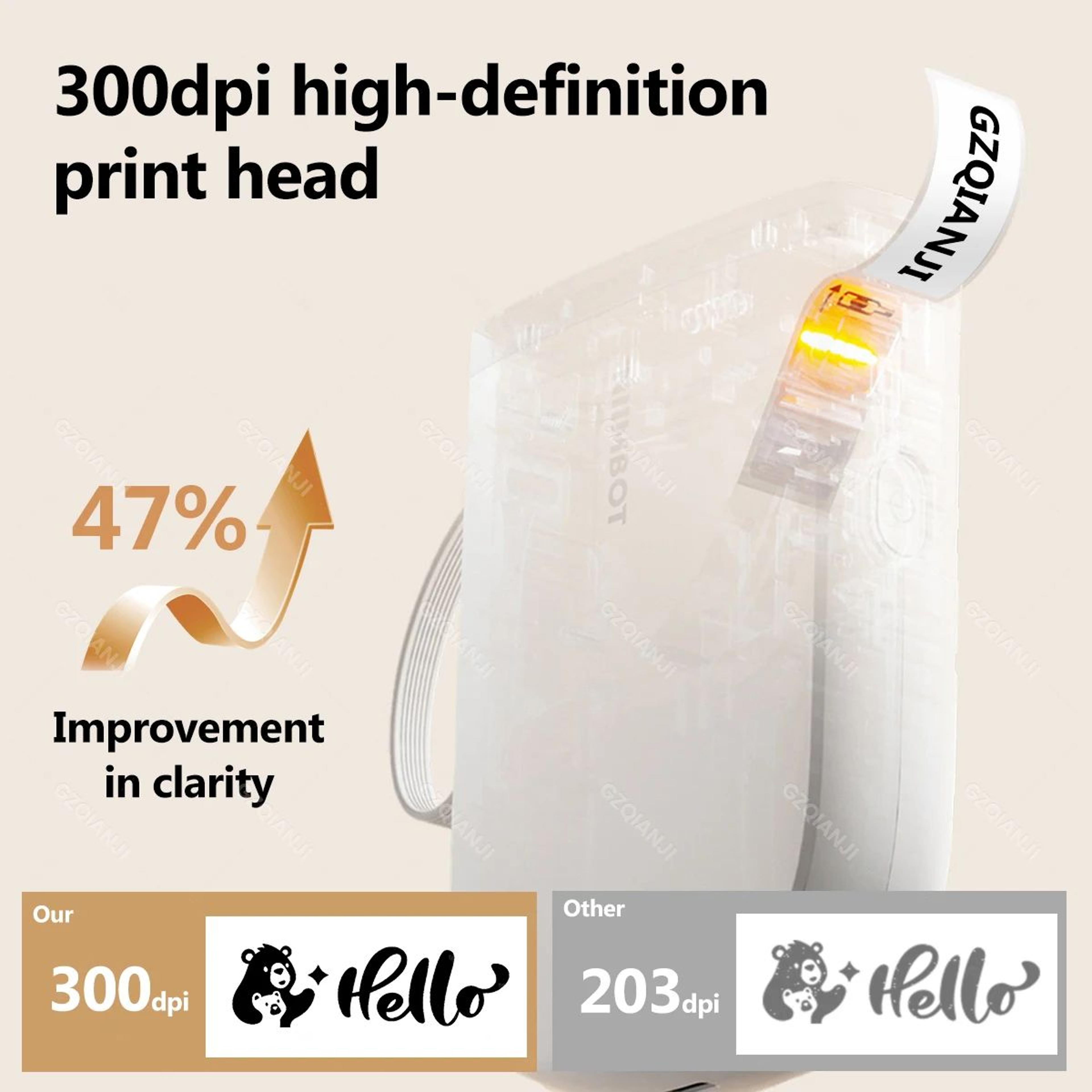 D110 D11H 300DPI Mini Portable Bluetooth Thermal Label Printer For Home And Office 4